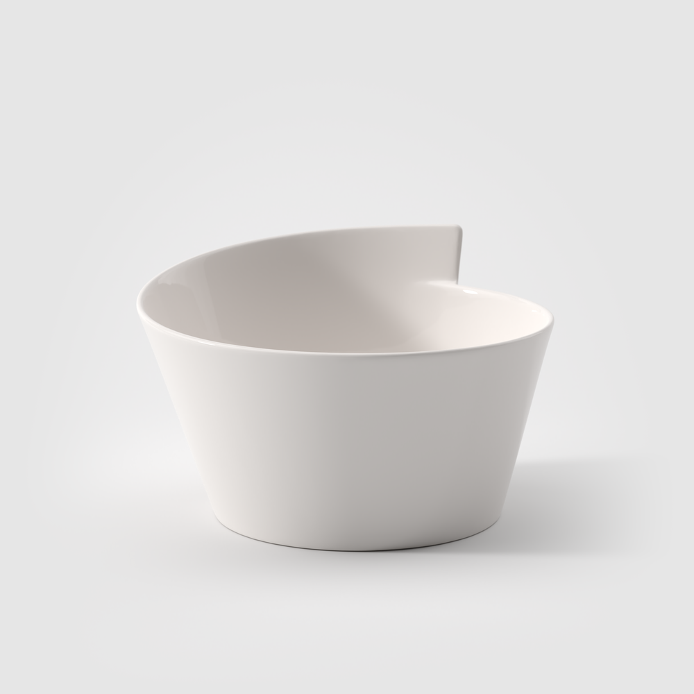 NewWave Centerpiece bowl - White, 84.6 oz, Premium Porcelain