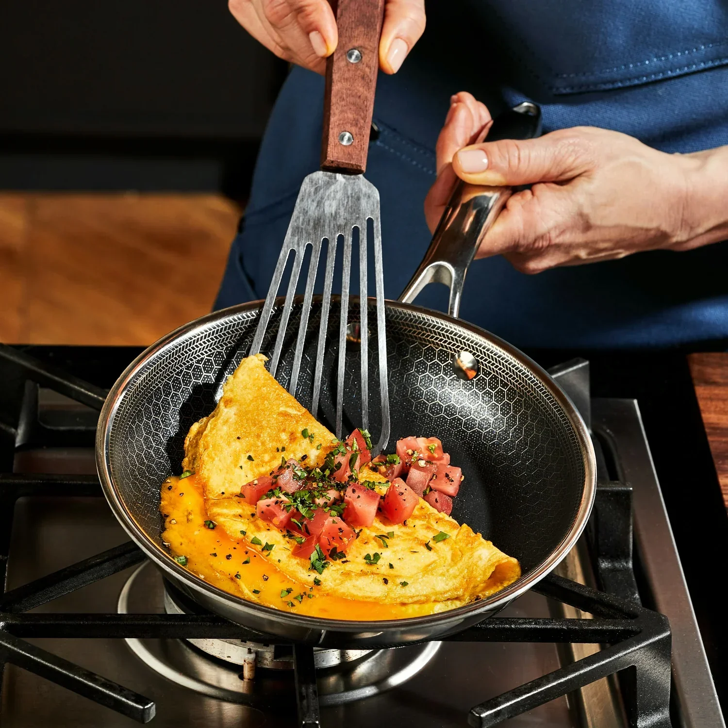 Hybrid Fry Pan Set with Lids, 6 - Pc