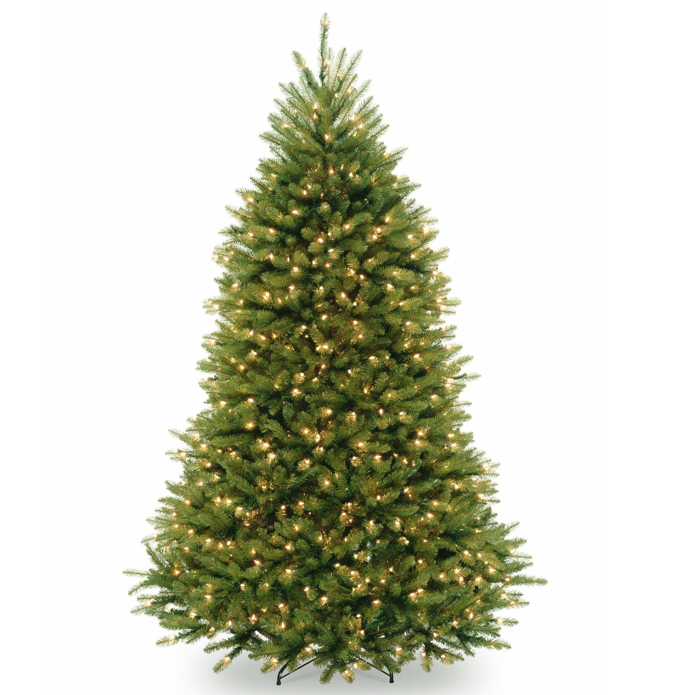 National Tree 6.5' Dunhill Fir Hinged Tree with 650 Clear Lights