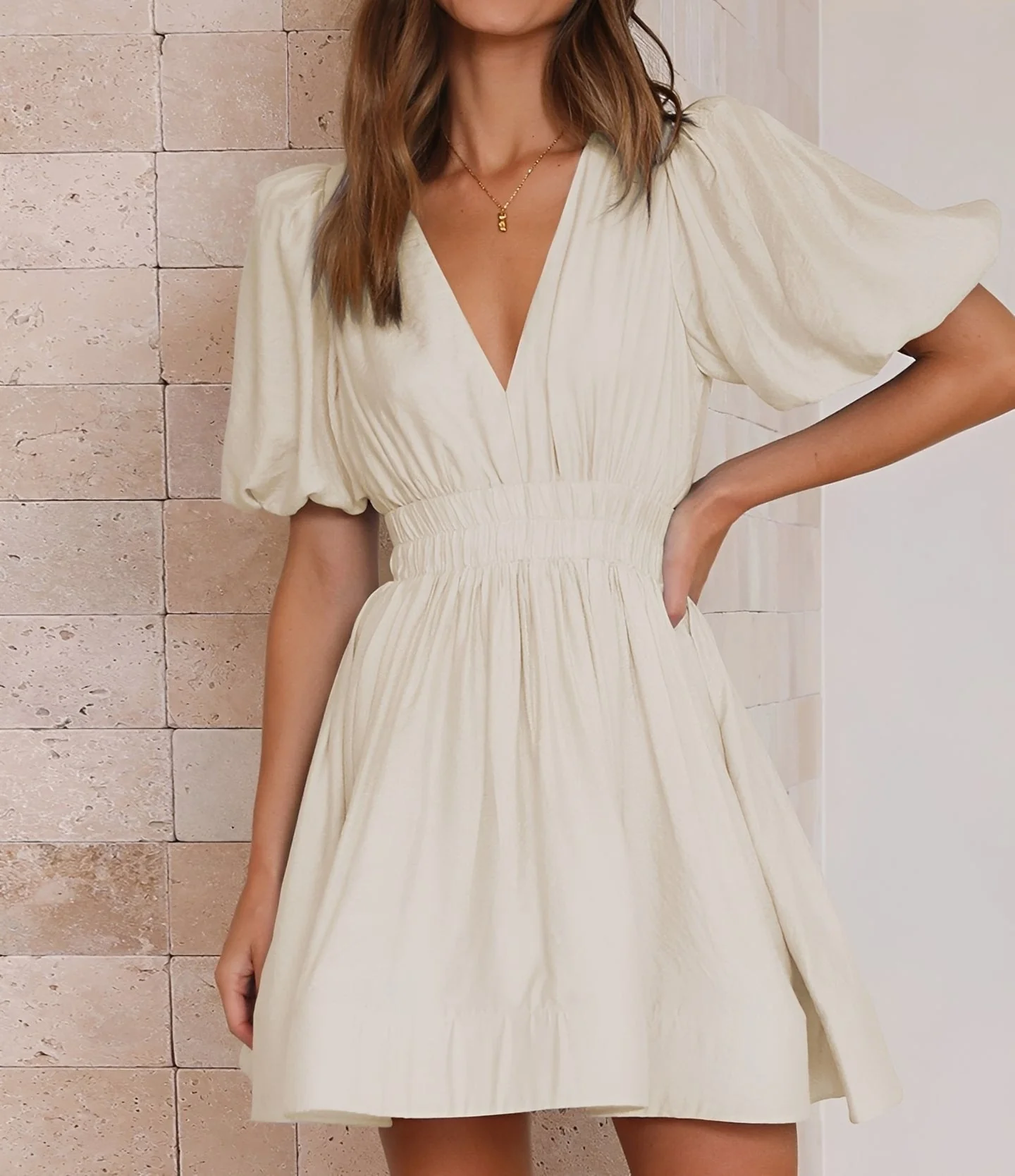 Caroline - Mini Robe Élégante