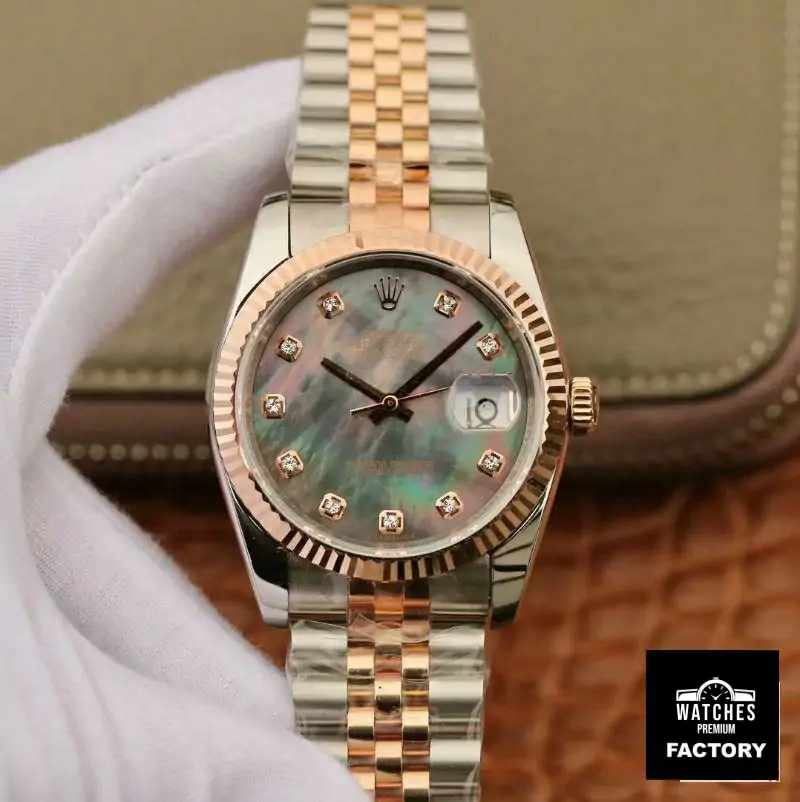 Rolex Datejust 36mm GM Factory Grey Mother-Of-Pearl Dial