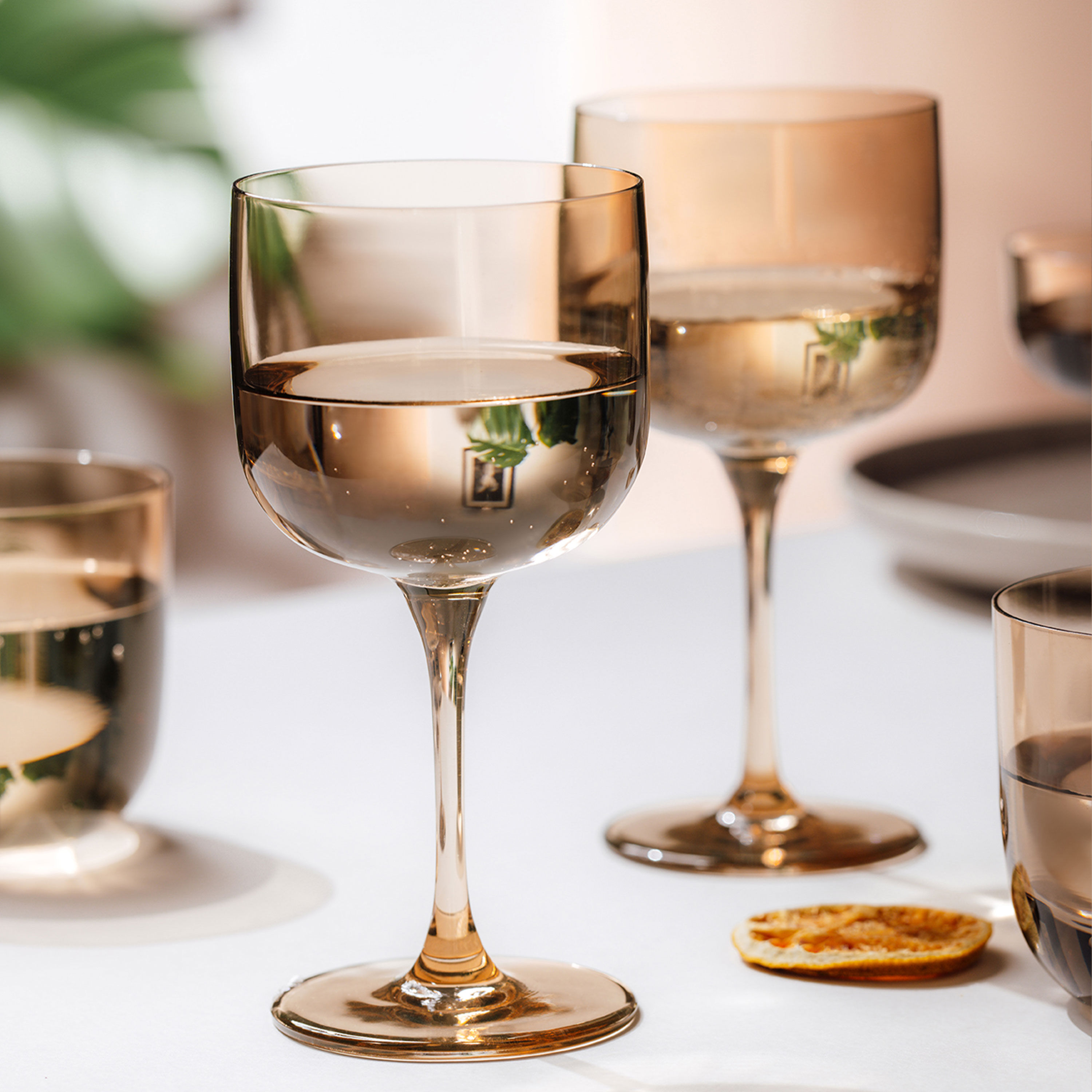 Like Glass Wine glass - Brown, 6.8 oz, crystal glass