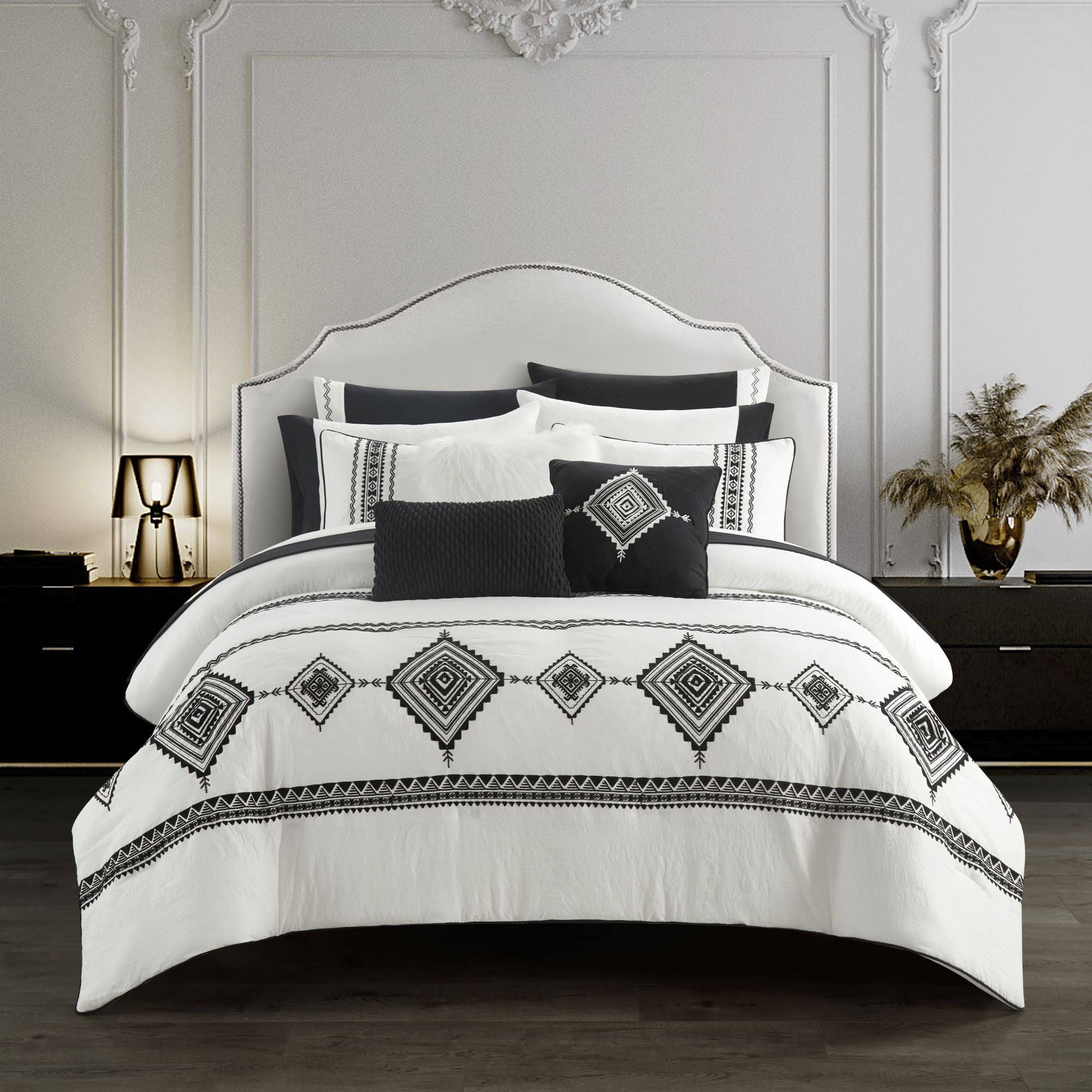 Better Homes & Gardens 12 Piece Black & White Summit Bed in A Bag Queen - Each