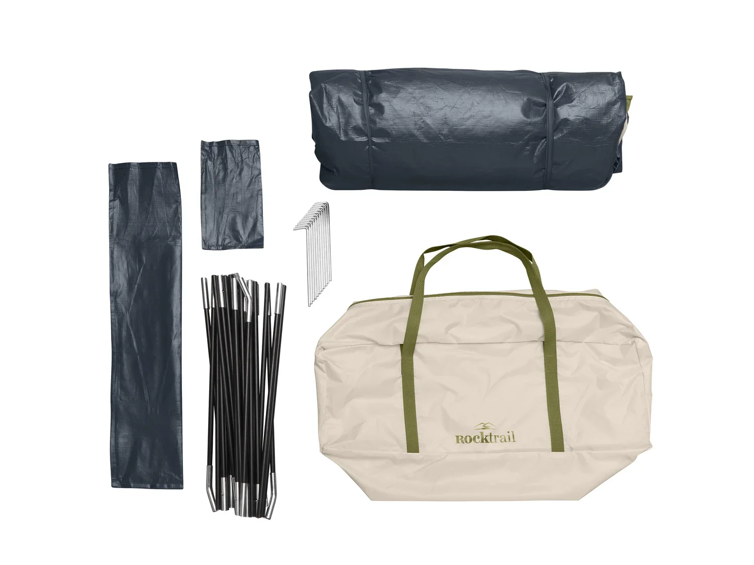Rocktrail Tente de camping familiale, 4-6 personnes