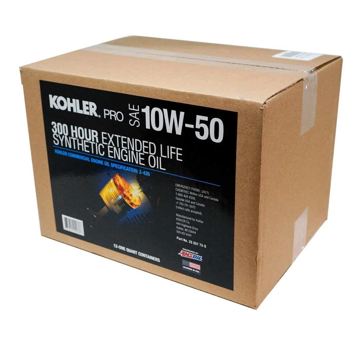 12 Quarts Kohler 10W - 50 Engine Oil 25 357 73 - S
