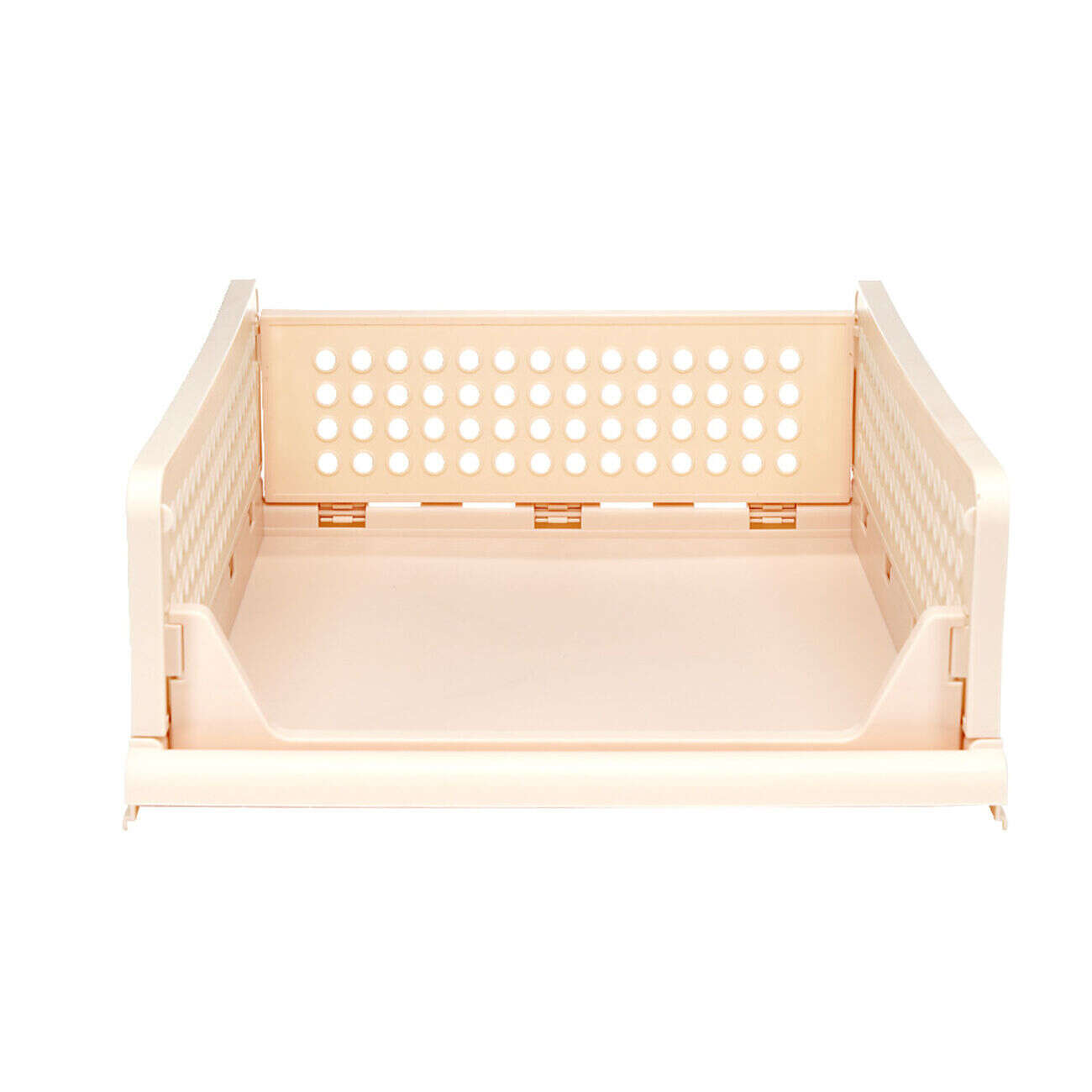 Tiroir de rangement superposable pliant rose 43x33,5xH18cm Taille M