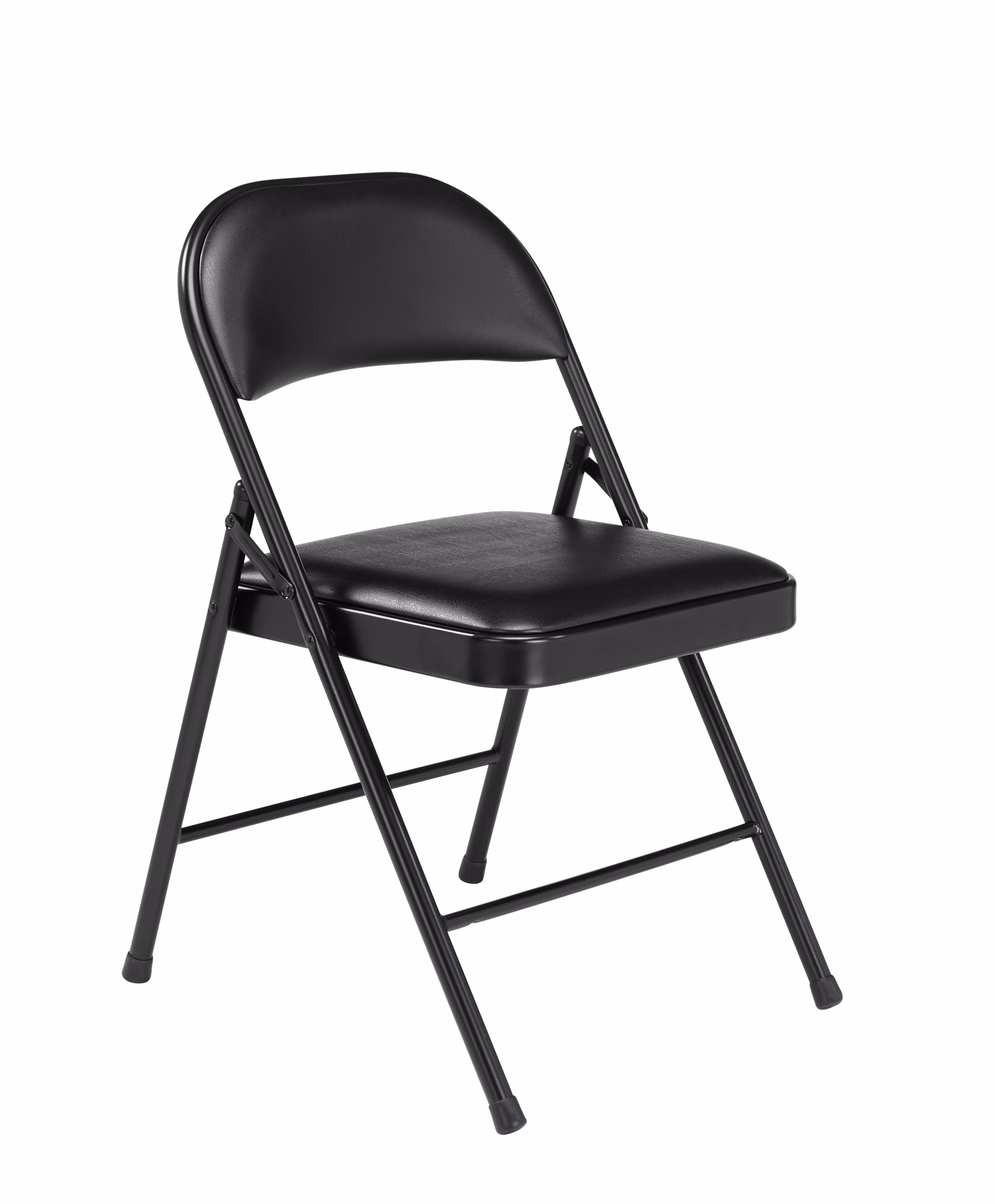 (4 Pack) Commercialine Beige Vinyl Upholstered Folding Chair(Beige)