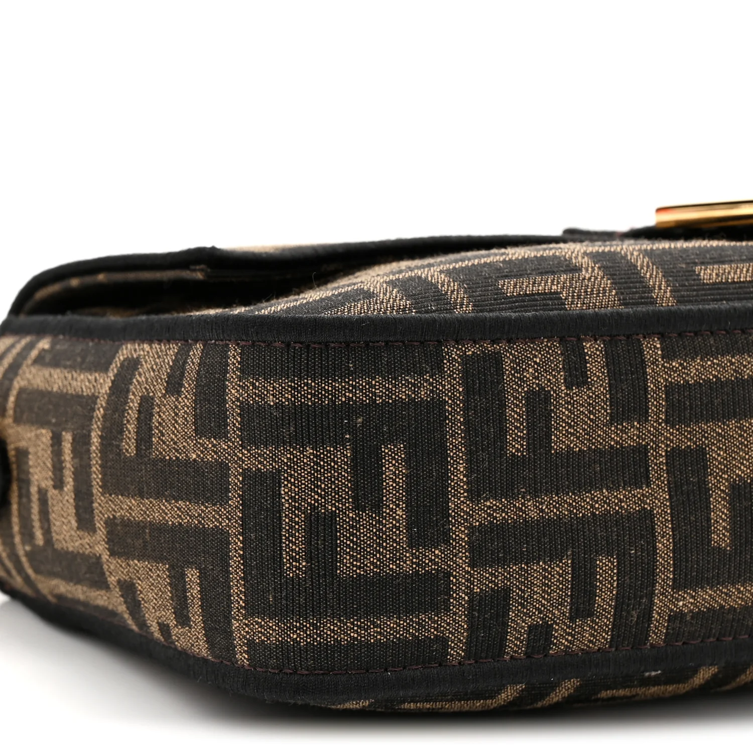 Fabric Jacquard FF 1974 Medium Baguette Tobacco Moro Black