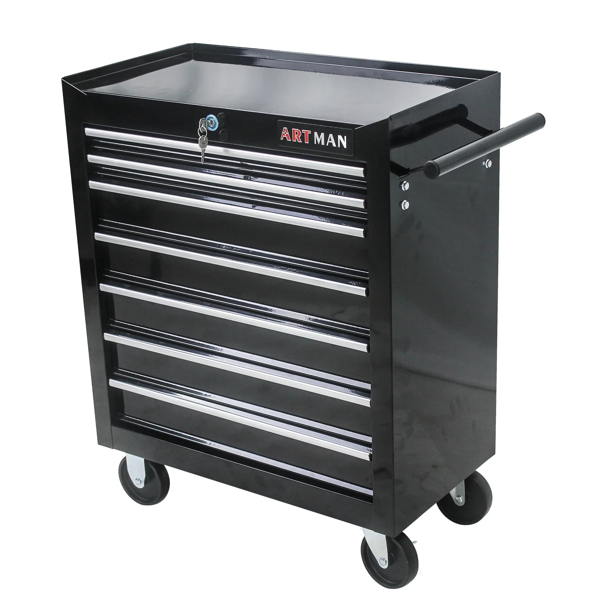 ARTMAN 7 Drawer Tool Rolling Storage Cart ,Tool Boxes Tool Chest with Wheels and Drawers for Garage Workshop Warehouse
