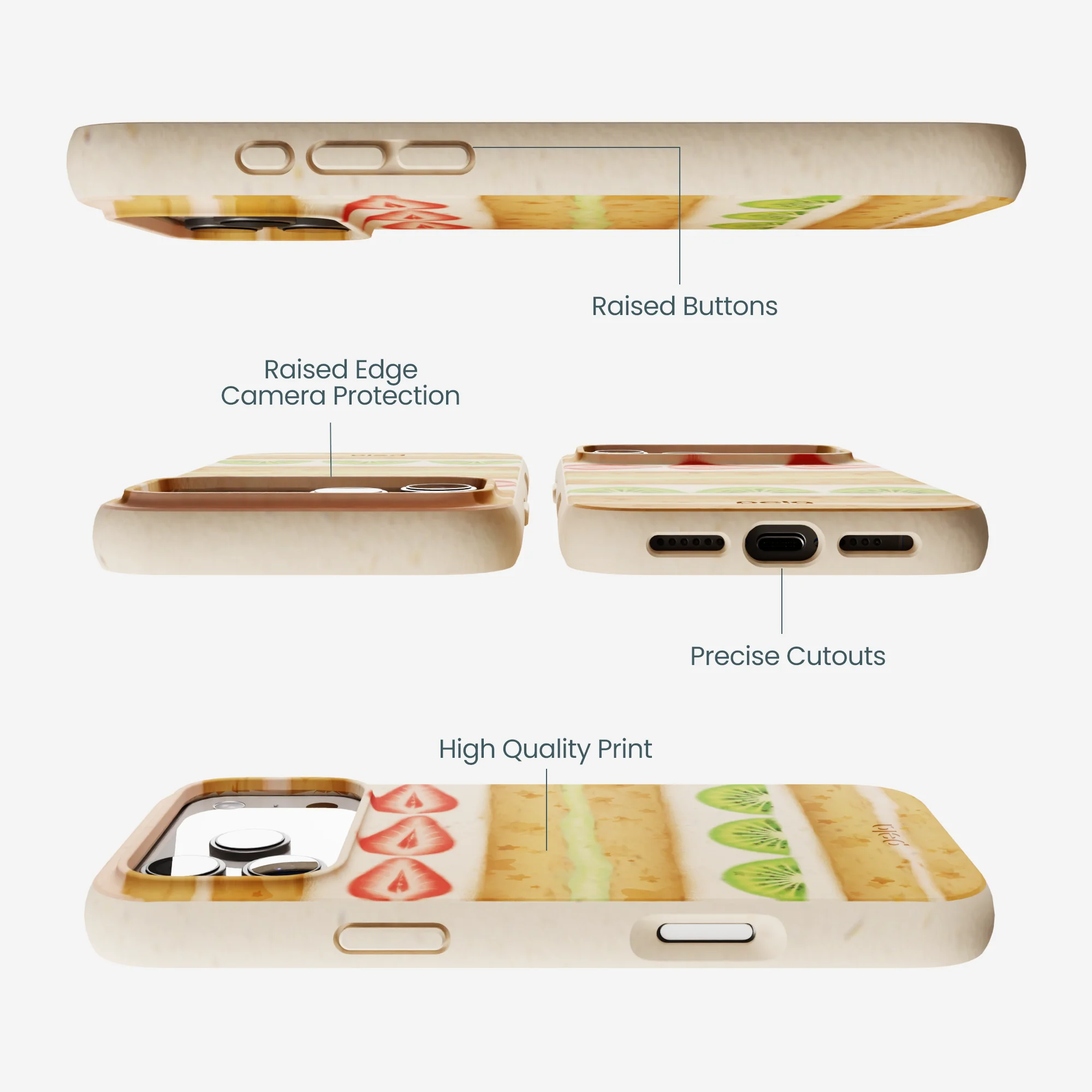 Seashell Fruit Cake iPhone 17 Pro Max Case