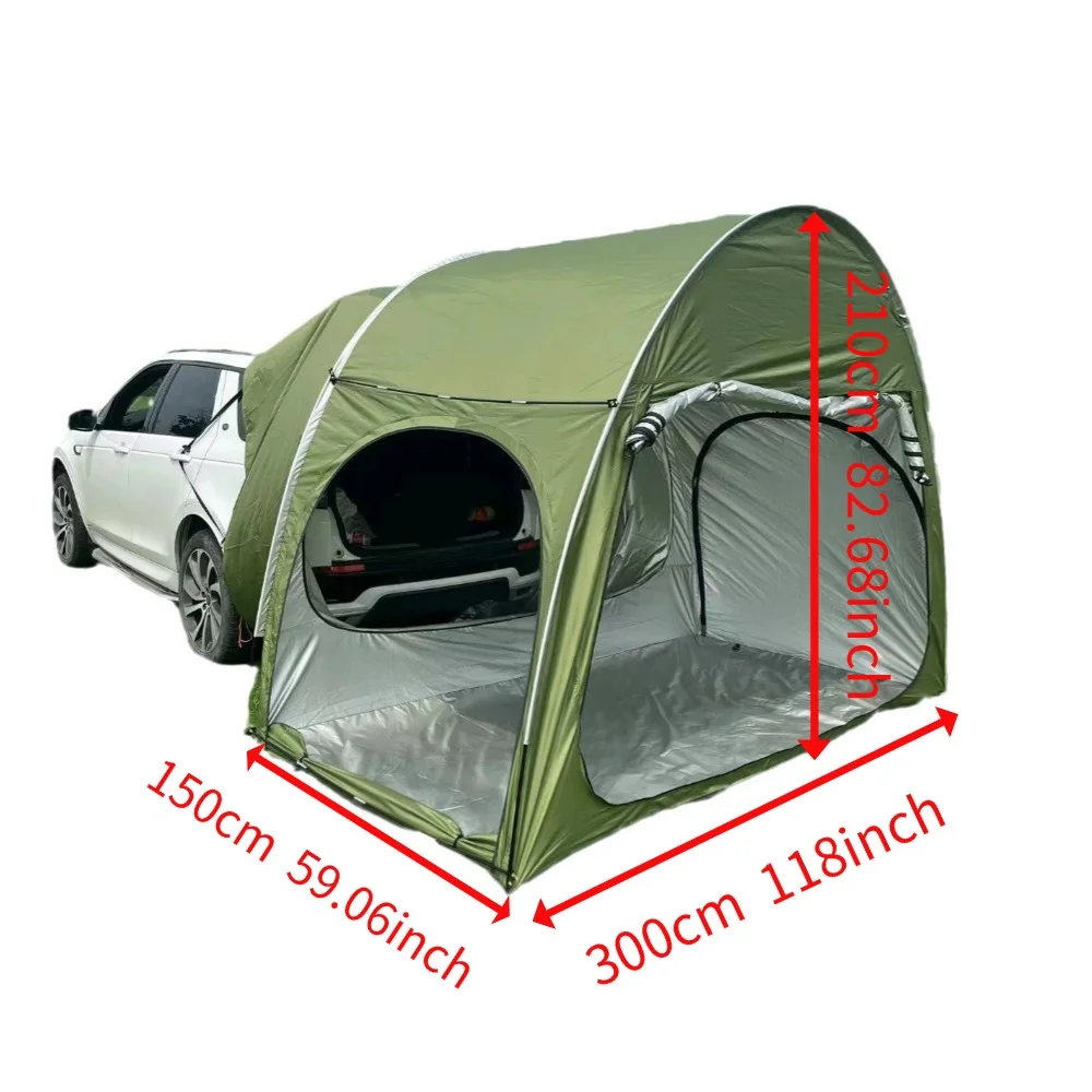 Outdoor Portable Arch Car Rear Camping Tent Self-driving Sunshade Tent For SUV/Sedan - Image 4