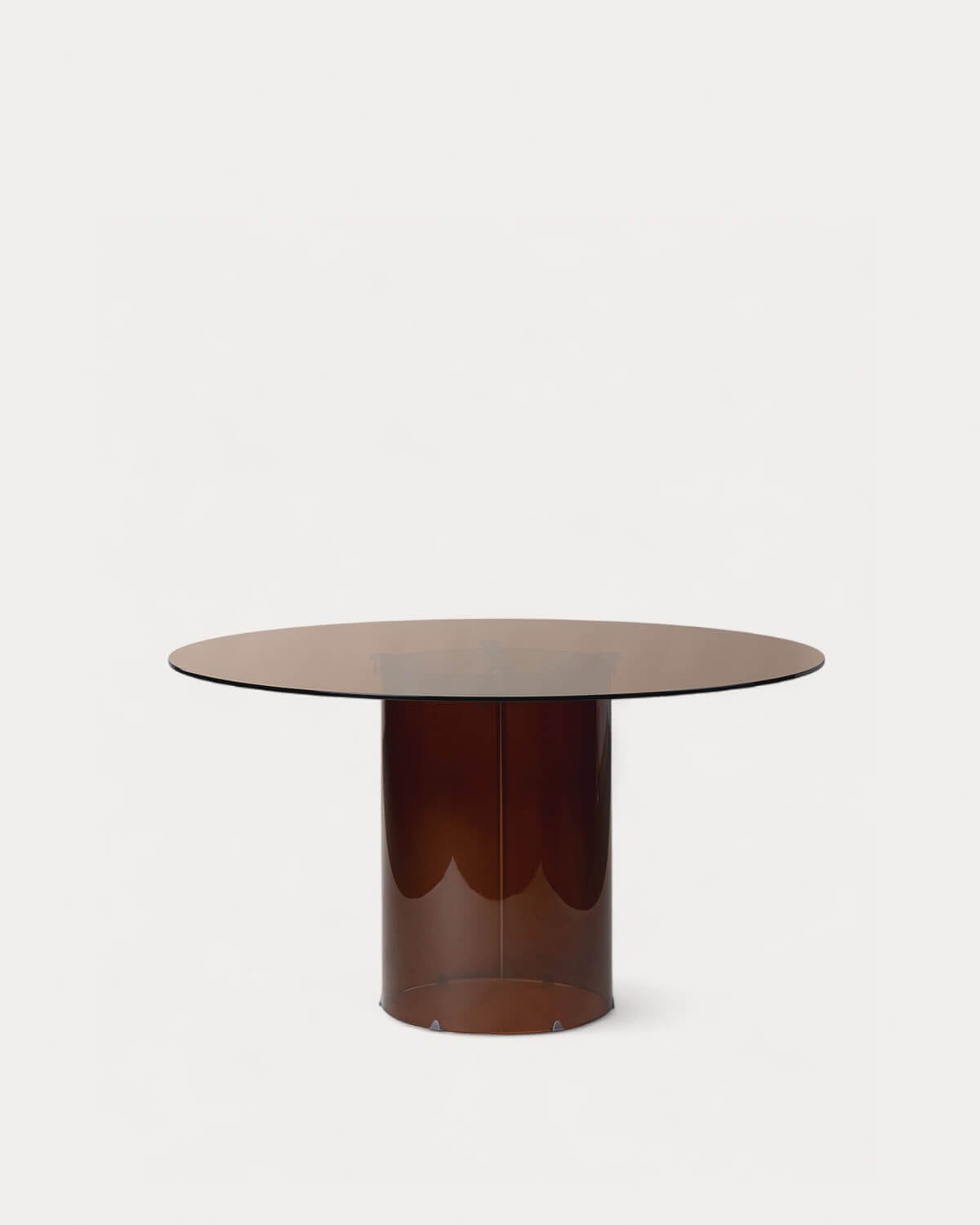 Kolu - Mesa de Comedor Redonda de Cristal Templado (Ø140 cm) Kolu
