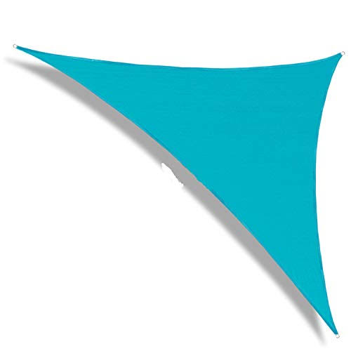Patio Paradise 12' x 12' x 12' Turquoise Green Sun Shade Sail Equilateral Triangle Canopy - Permeable UV Block Fabric Durable