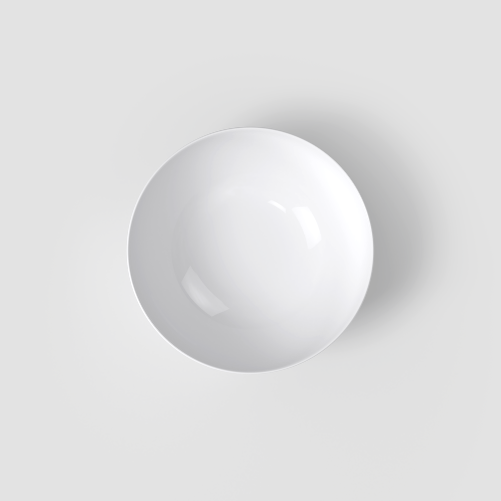 Anmut Serving Bowl - White, 37.2 oz, Premium Bone Porcelain