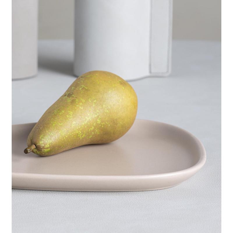 Curve Stoneware frokosttallerken 22x19 cm sand