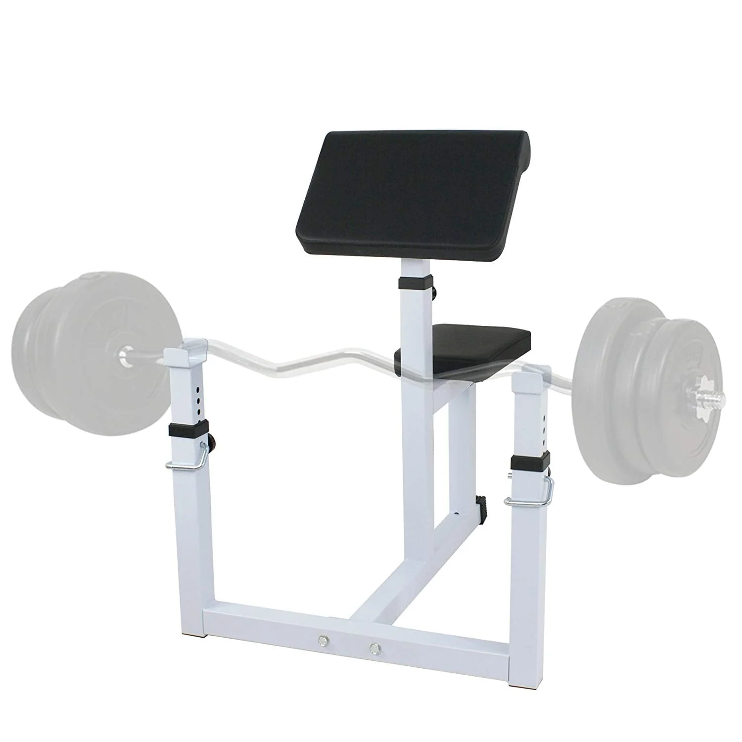 Arm Curl Weight Bench Seated Preacher Isolated Dumbbell Biceps 550LBS Arm Rest Adjustable Image 6