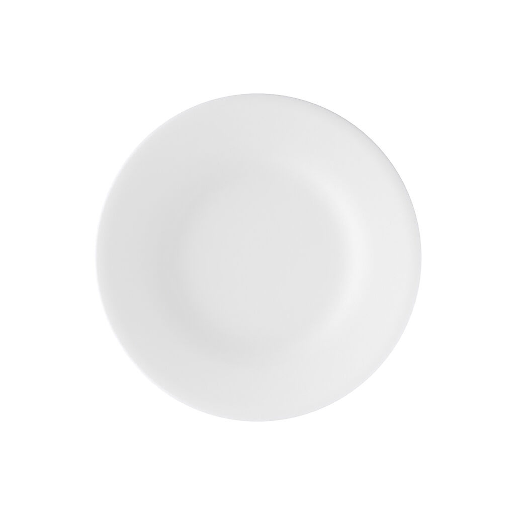 Anmut Salad/ Dessert Plate - White, 8.9'', Premium Bone Porcelain