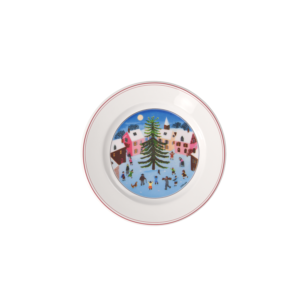 Design Naif Salad/ Dessert Plate - Multi-colored, 8.3'', Premium Porcelain