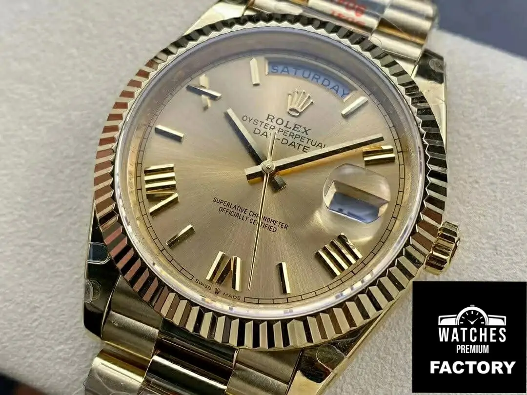 Rolex Day Date M228238-0006 904L Gold Case