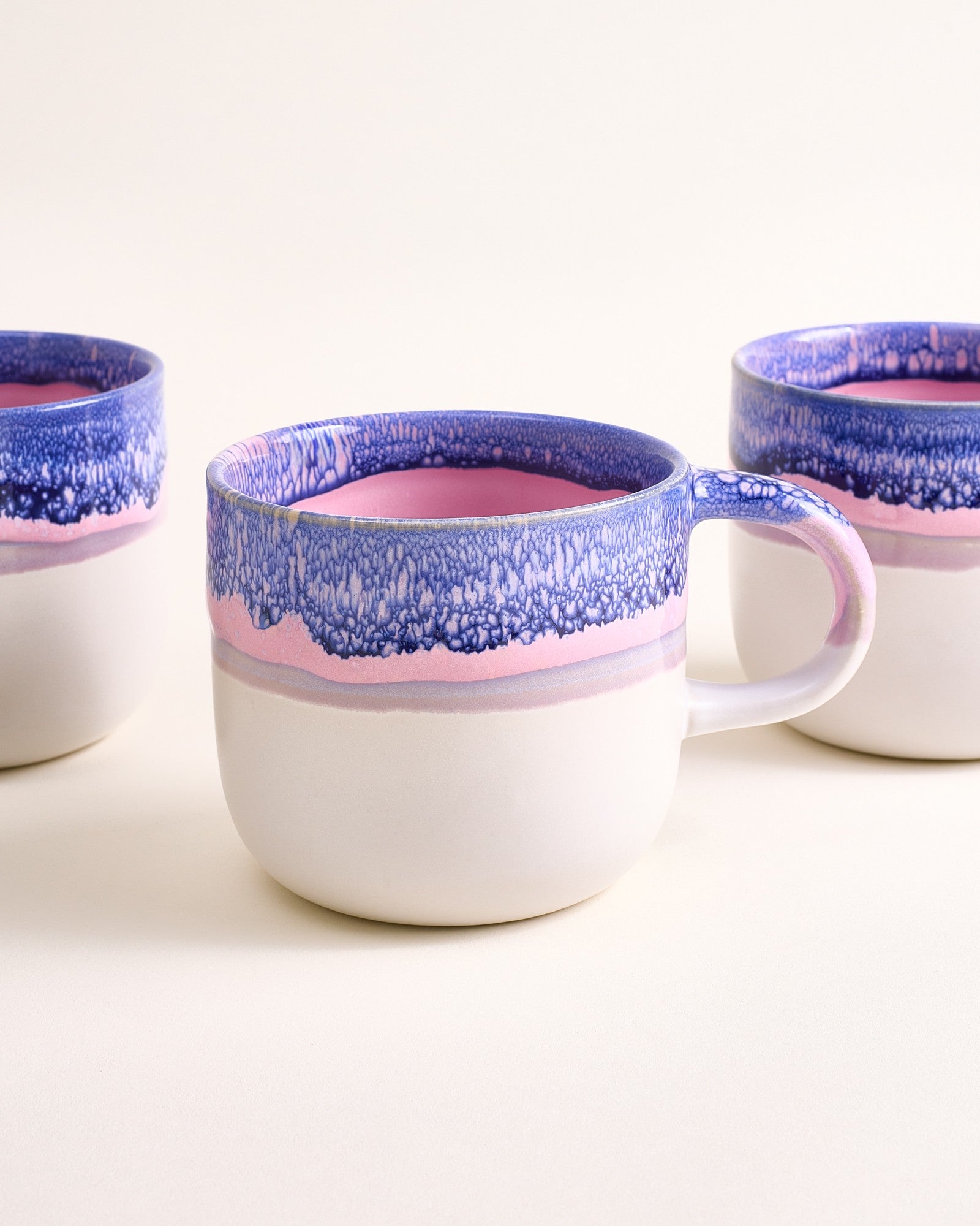 COIMBRA - LARGE MUG BLUE PURPLE SET OF 4