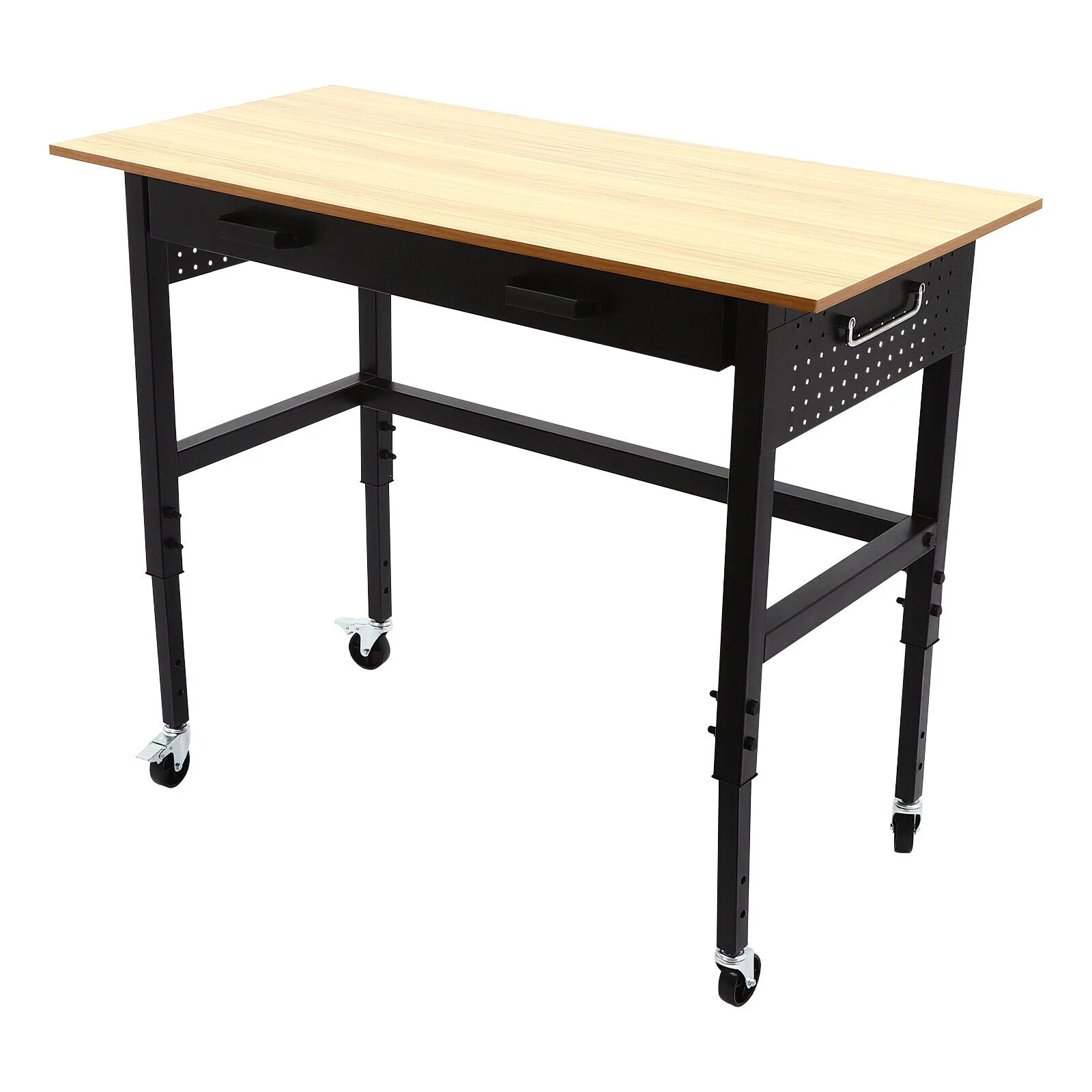 Multi-Functional Mobile Workbench | Adjustable Height | Power Outlet Drawer | 200 lbs Capacity | Ideal for Garage, Home, and Office - Image 5