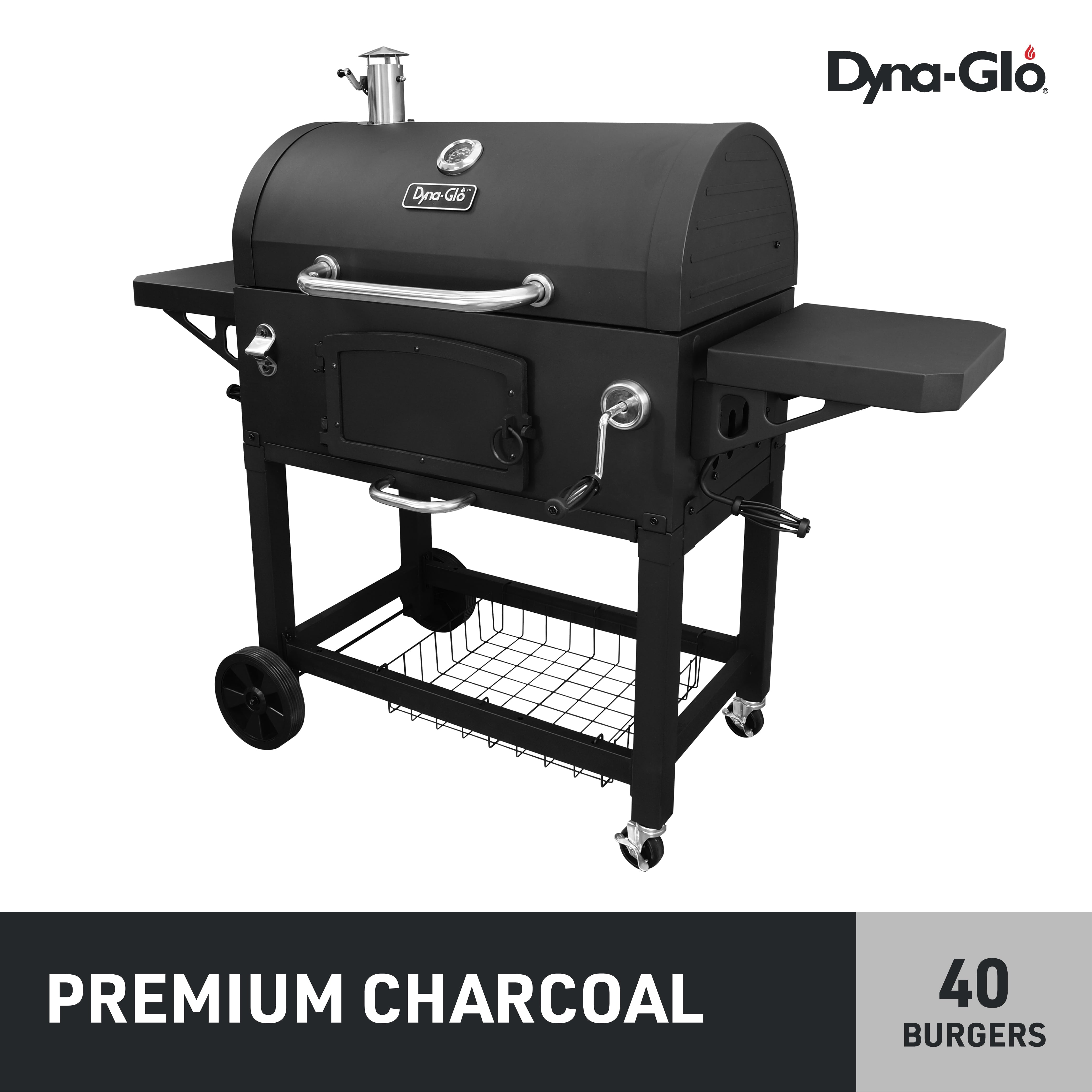X-Large Heavy-Duty Charcoal Grill - 32 in. W- 816 sq.in. of Cooking Area Black-Instock