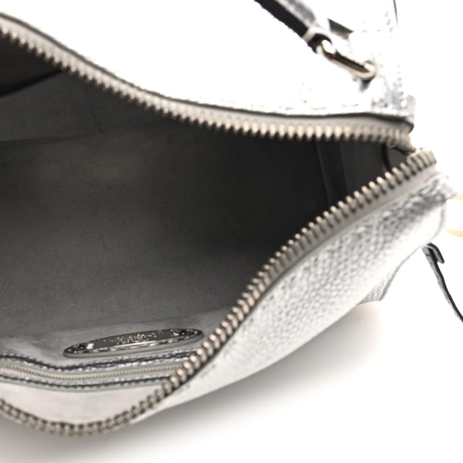 Cuoio Romano Lux Selleria Lei Boston Tote Argento