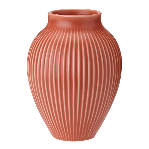 Ripple vase 27 cm korall