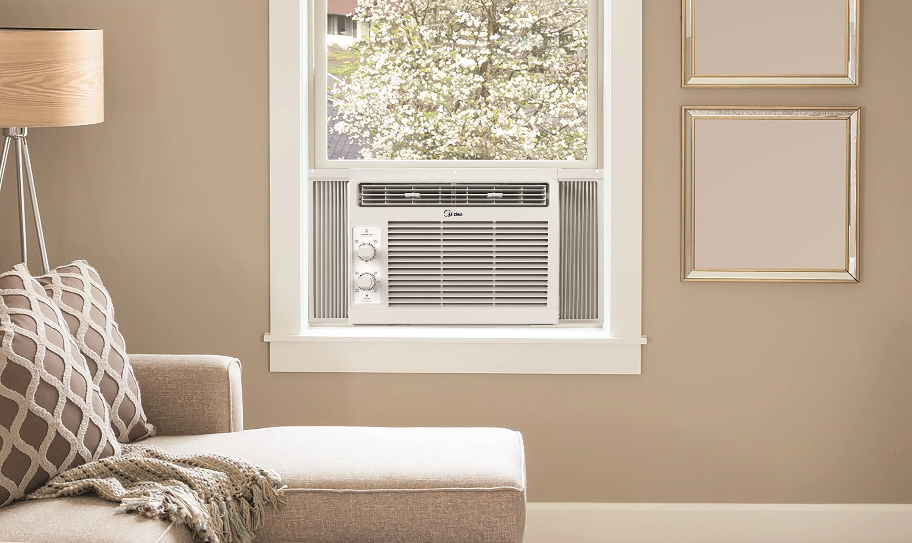 Midea 5, 000 BTU 150 Sq Ft Mechanical Window Air Conditioner, White, MAW05M1WWT, New