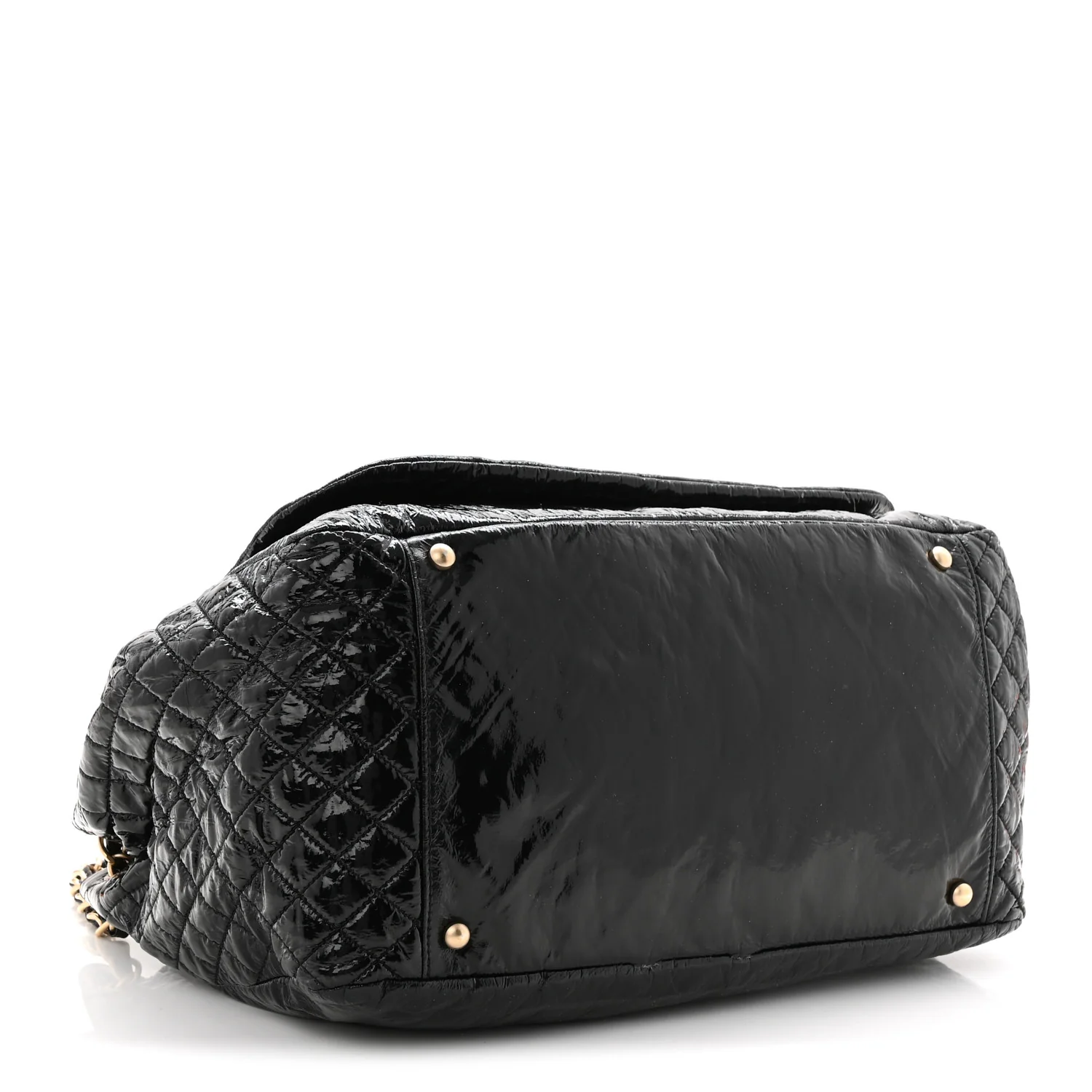 Vinyl Medium Rock and Chain Flap Black