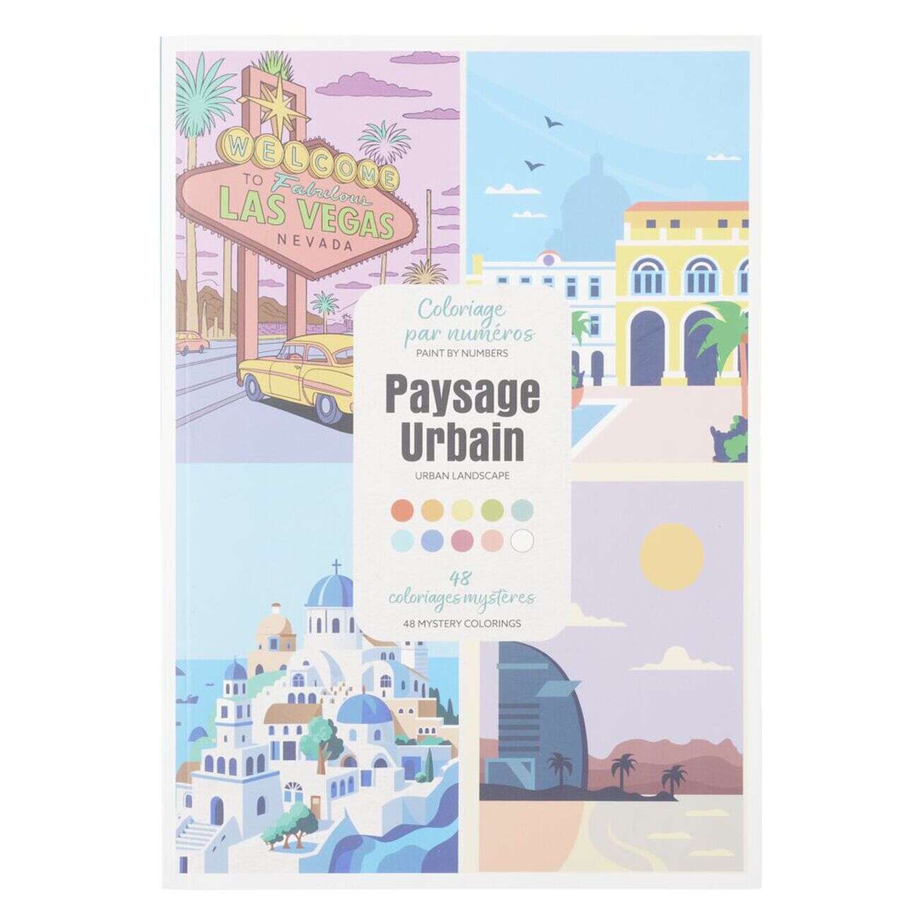 Livre de coloriage par numéros 48 pages (3 modèles)
