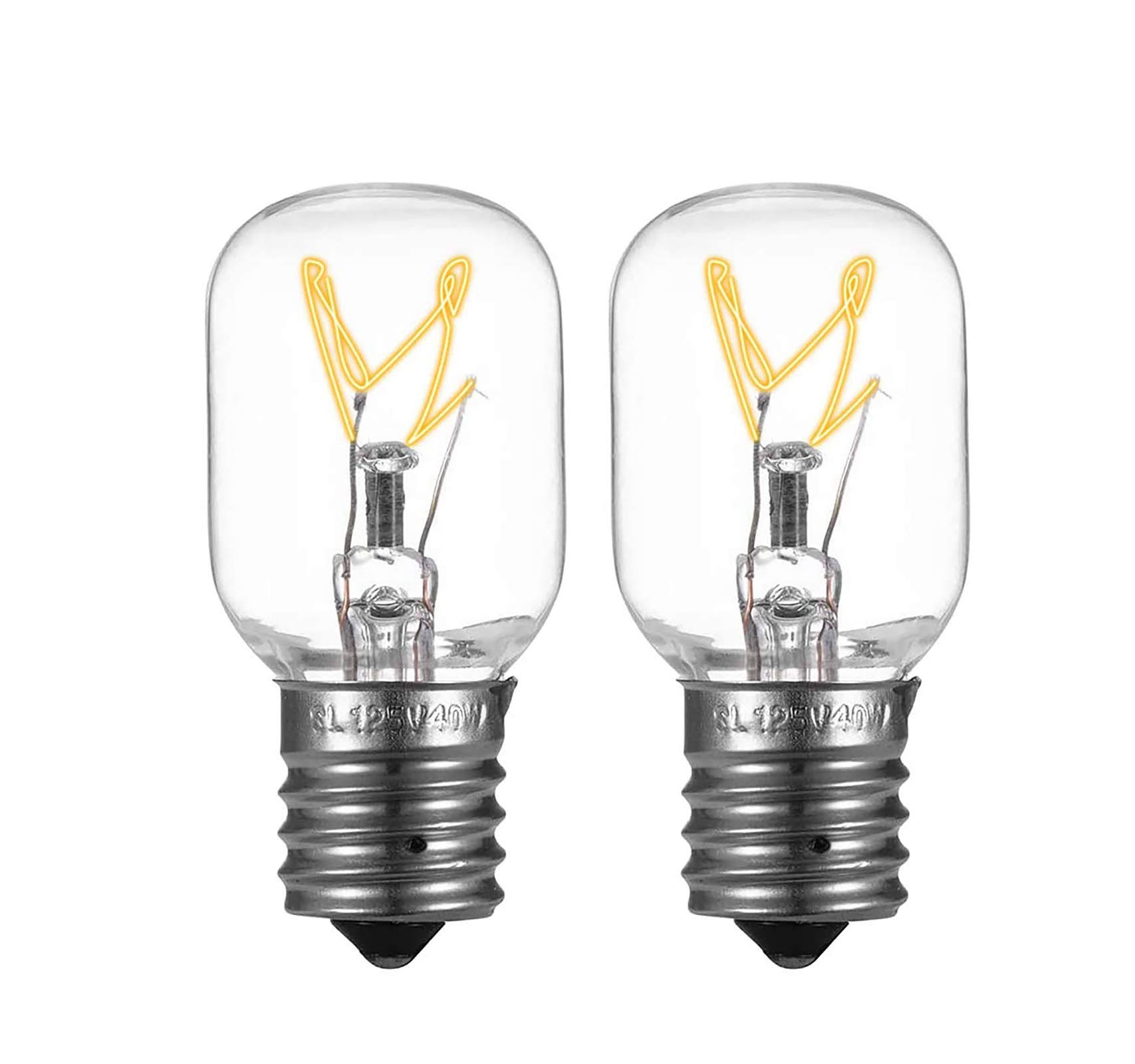 Light Bulb for Whirlpool Microwave - Microwave Light Bulb Fits for Whirlpool Maytag GE Amana Over The Range Hood Microwave, Dimmable with 125V 40W