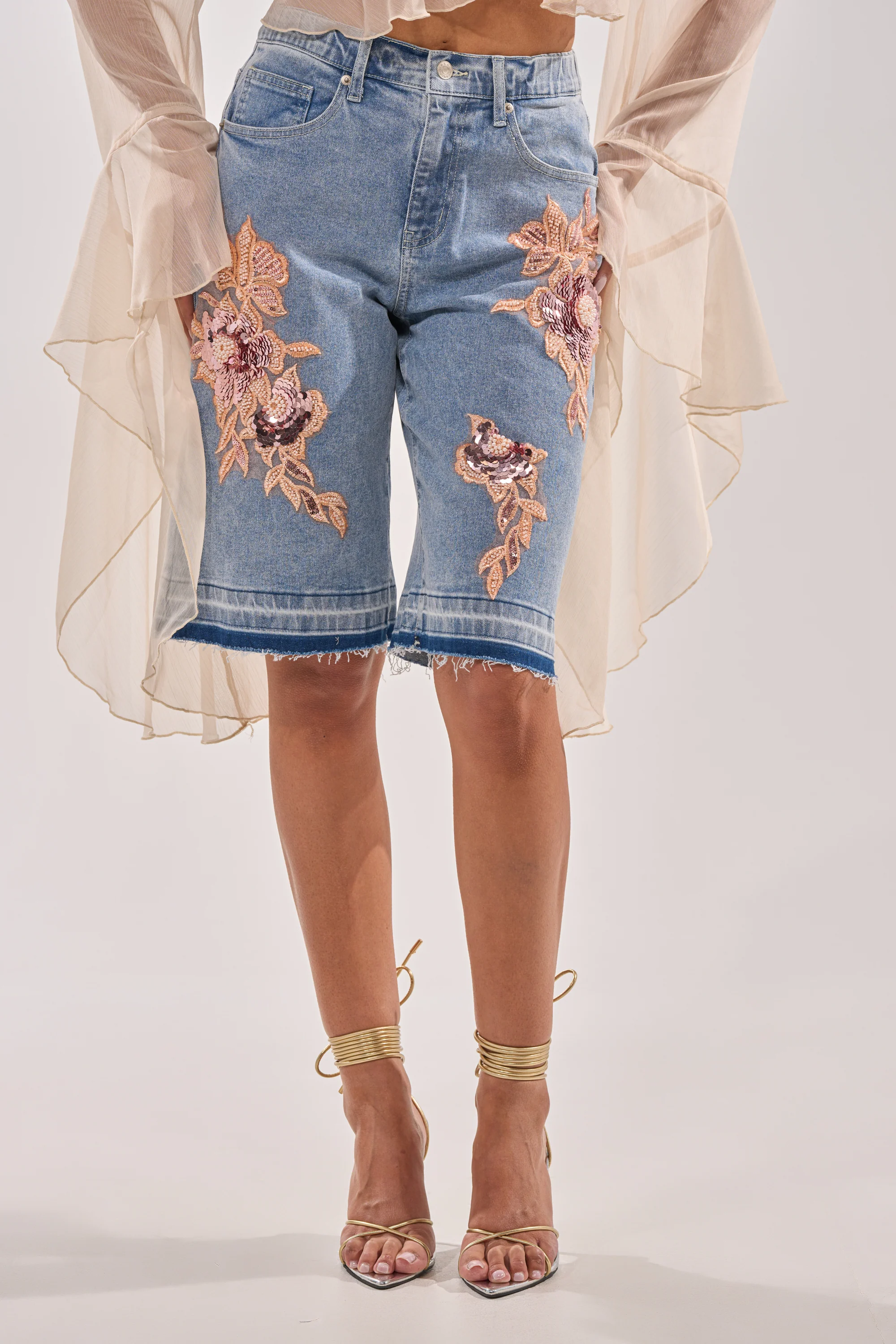 TRY ME DENIM BERMUDA SHORT - Akira Store