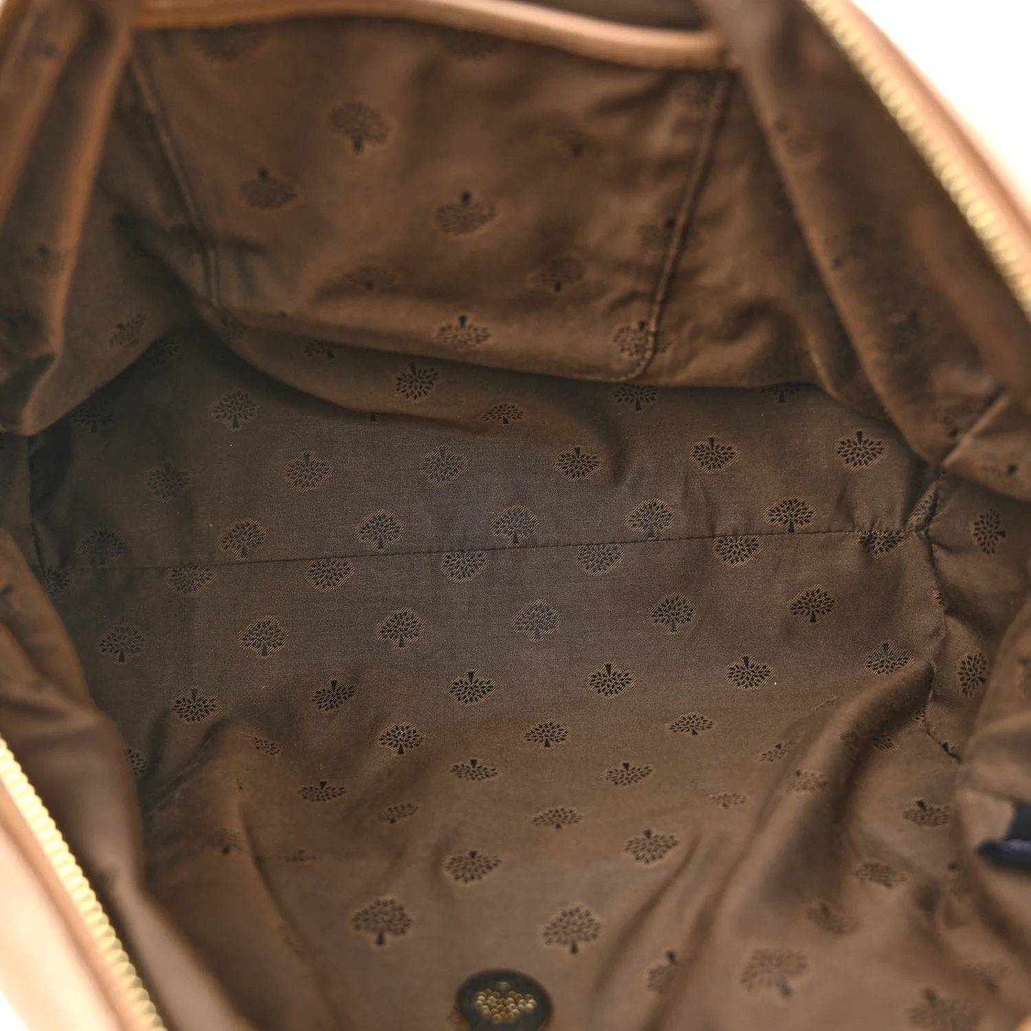 Glossy Goatskin Medium Del Rey Satchel Fudge