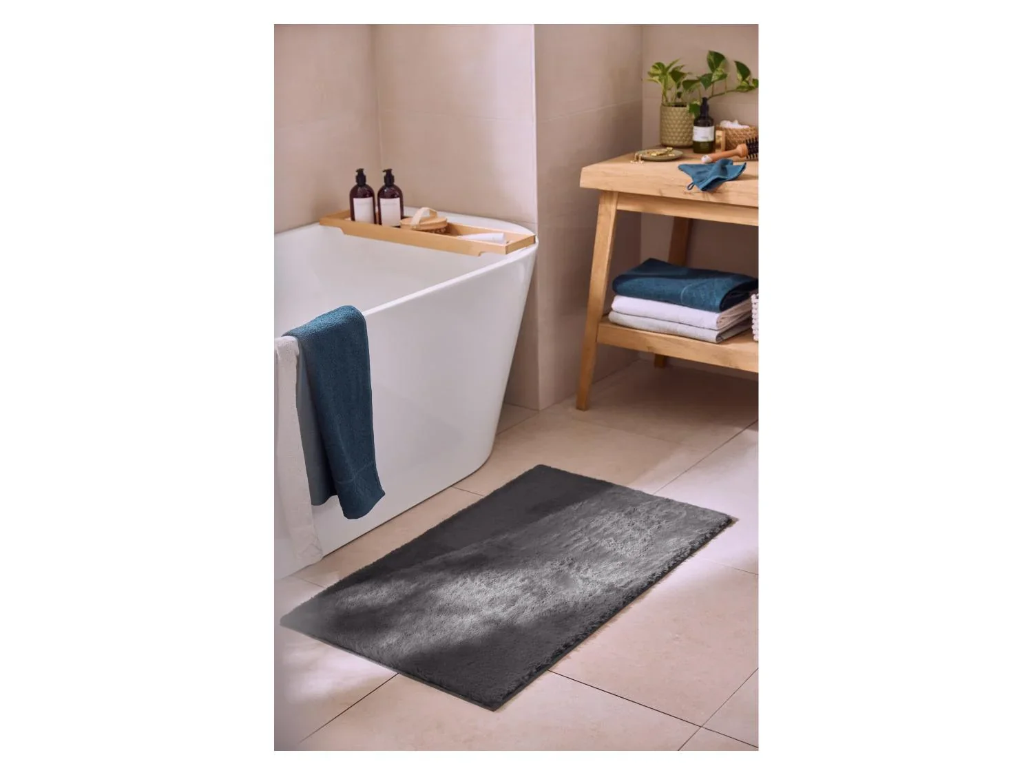 LIVARNO Tapis de salle de bains, 60 x 100 cm