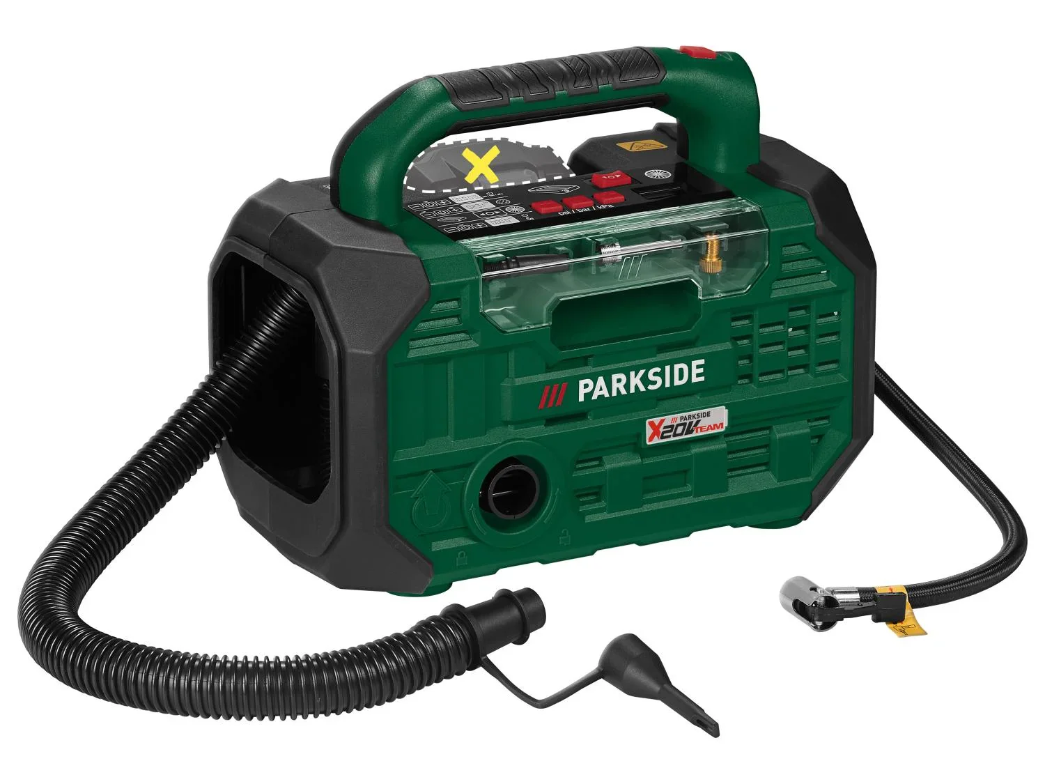PARKSIDE Compresseur et pompe  air sans fil PKA 20-Li D3, 10,3 bar, 20 V