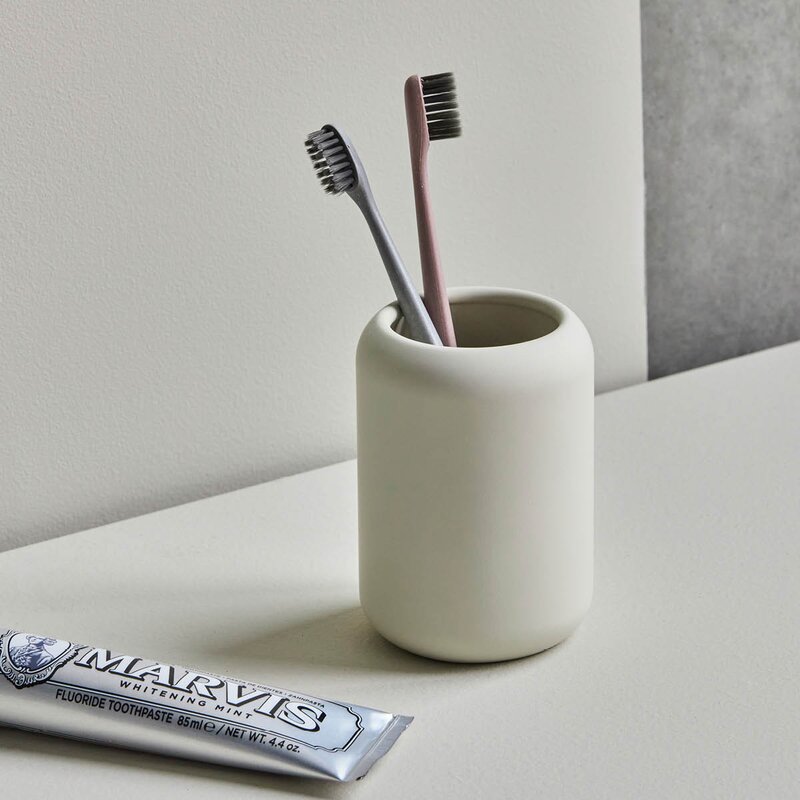 Wah tannbørsteholder 7,8x11 cm off-white
