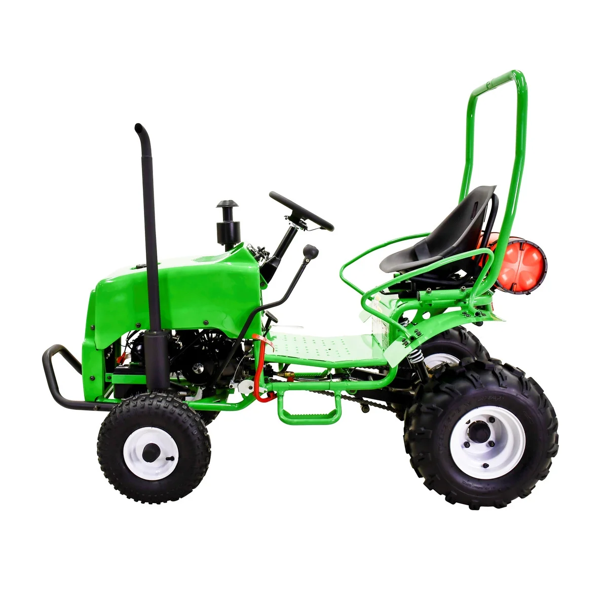 Mini Tractor 110cc 2WD Gas Go Kart �C Kids Youth Ride-On Utility Vehicle �C Green(Green) - Image 4