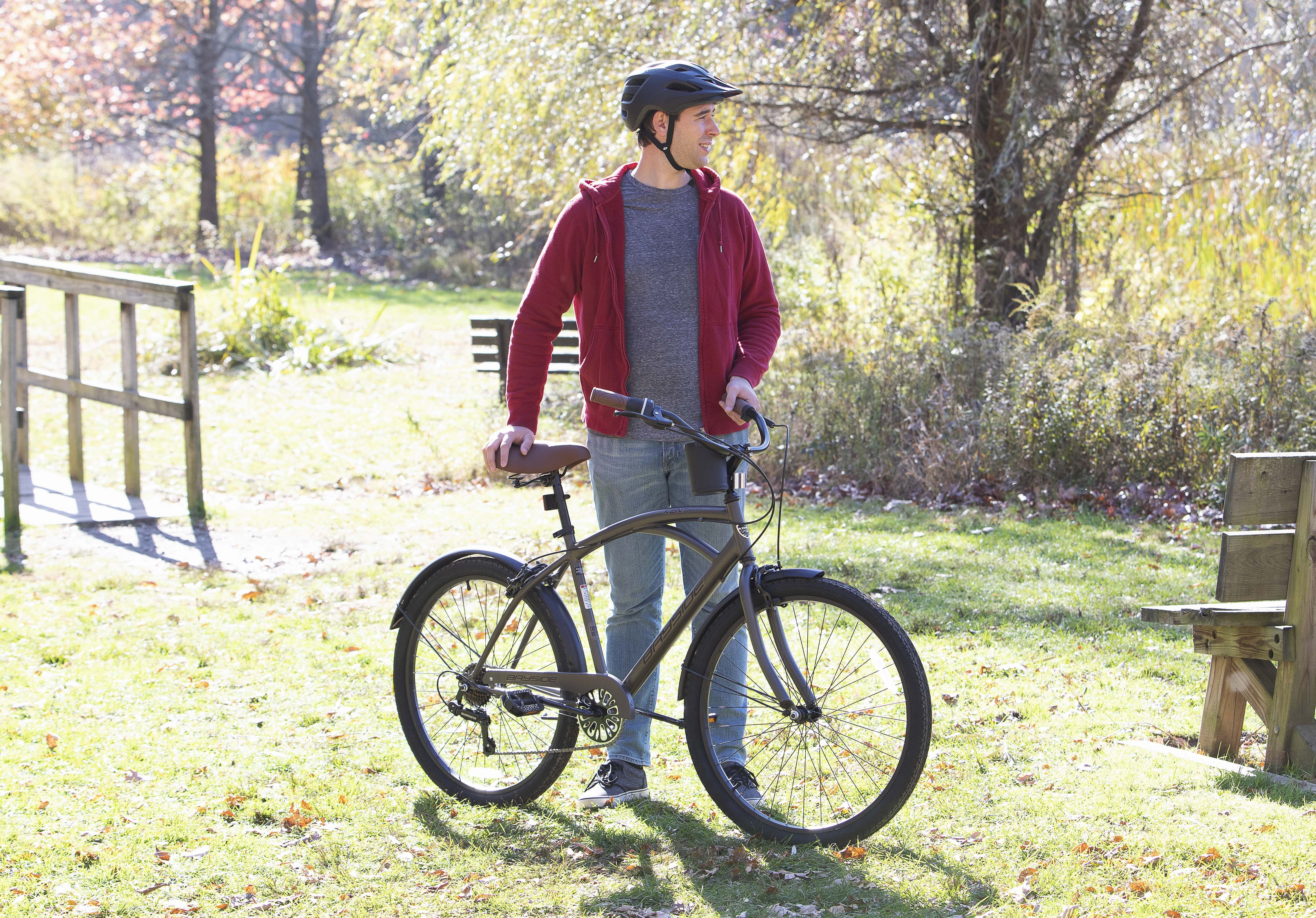 26 In Bayside Men's Cruiser Bike, Satin Cocoa Image 7