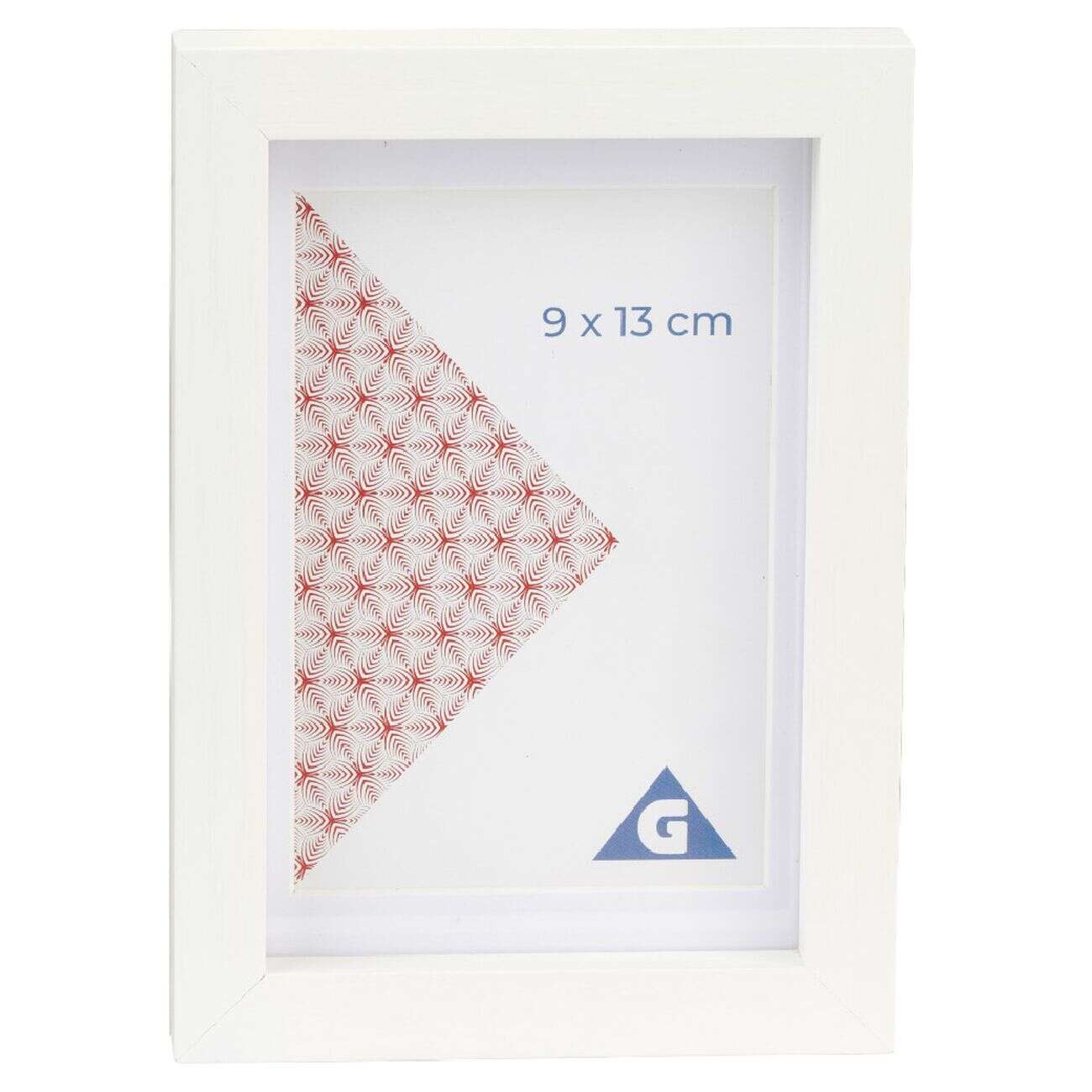 Cadre photo bois blanc 10x15cm pour photo 9x13cm