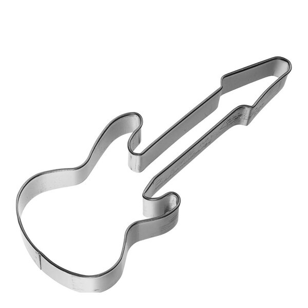 Cookie Cutters pepperkakeform elgitar 10 cm rustfritt stål
