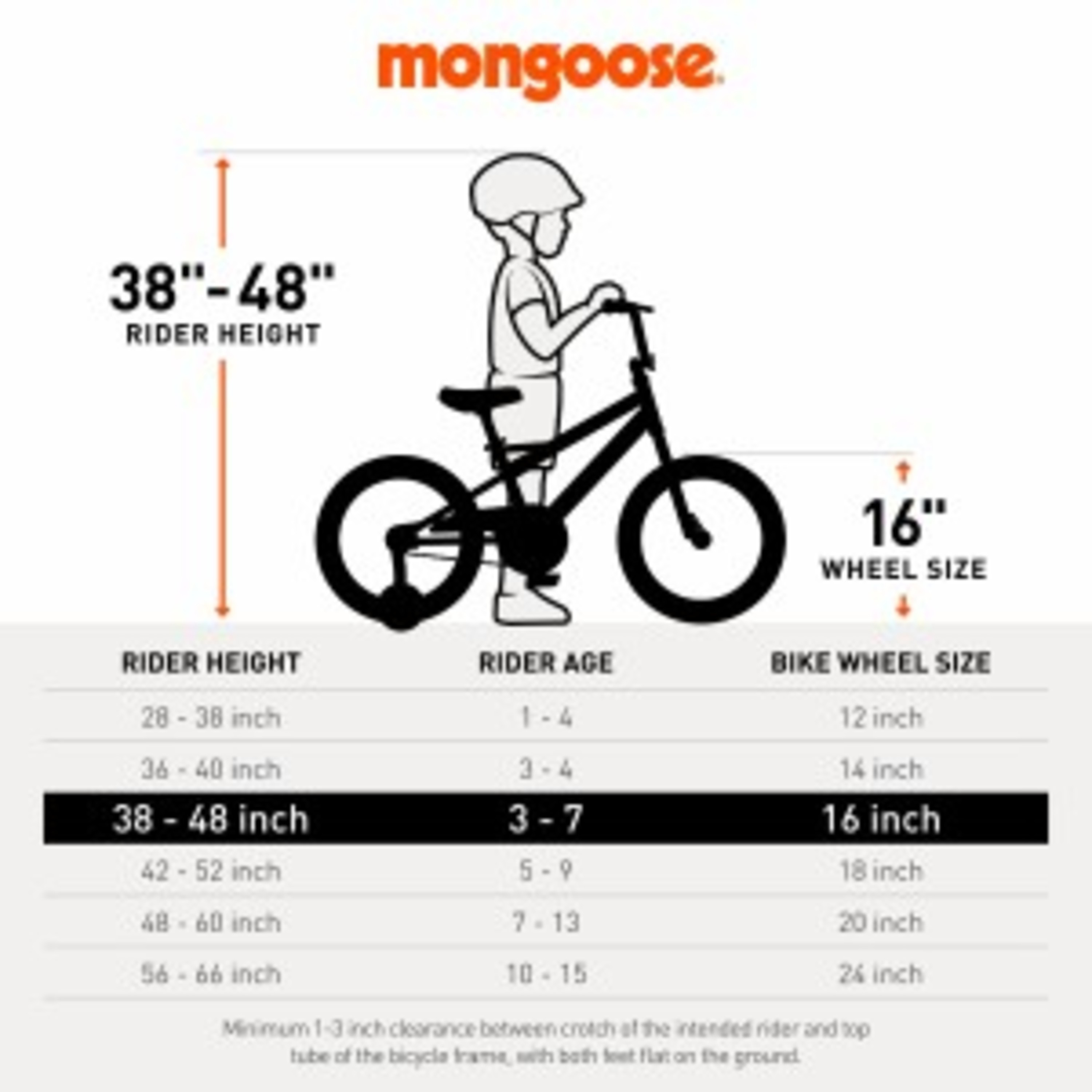 16" Mutant Kid's BMX Bike, Ages 3 5, Black Orange Image 8