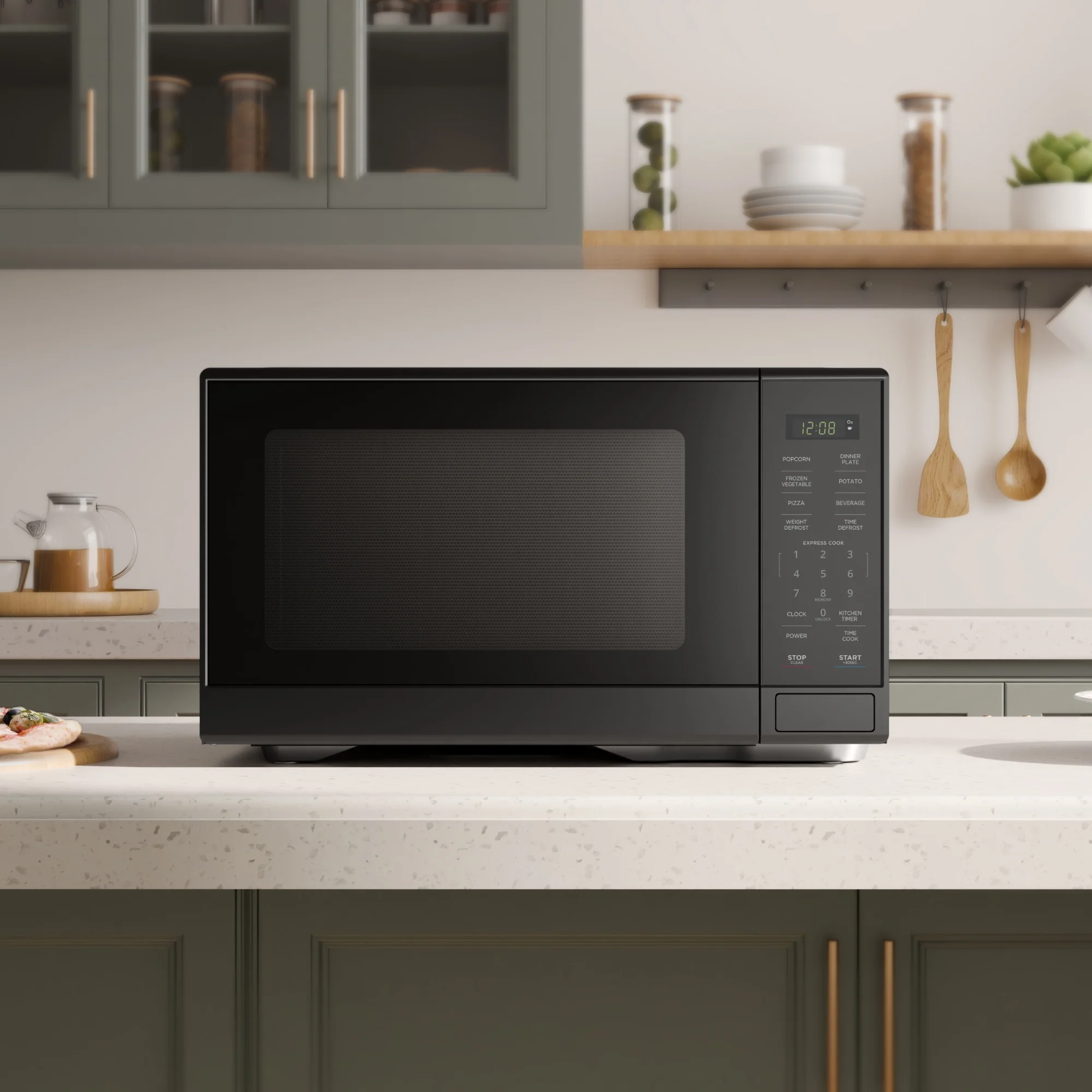 Mainstays 1.1 Cu. Ft Microwave Oven in Black