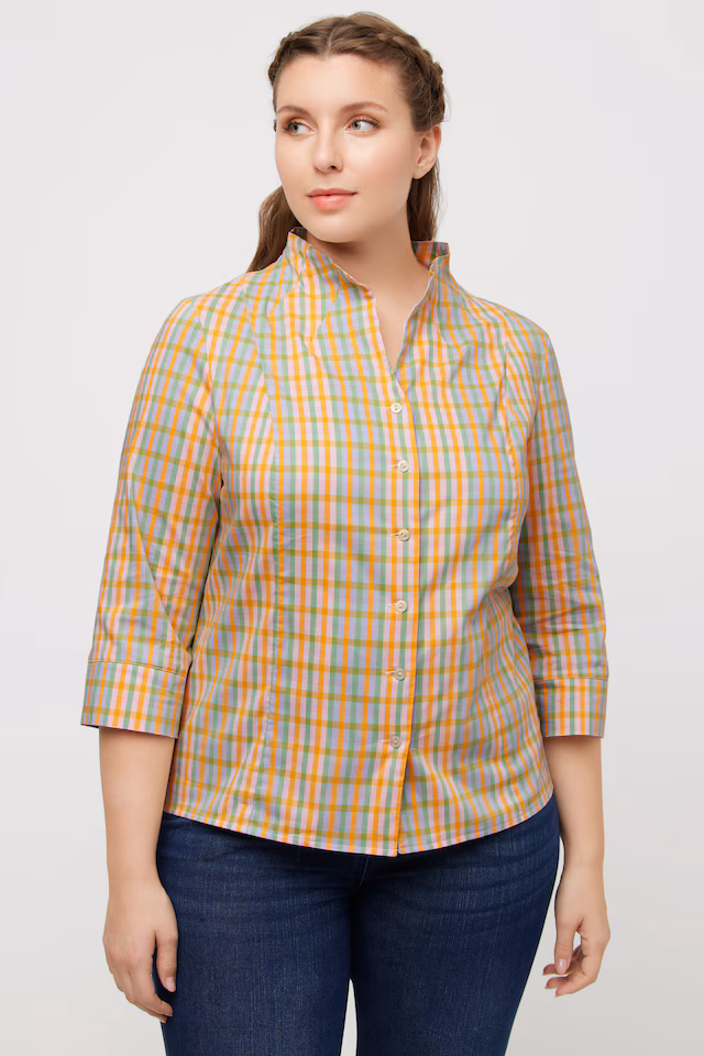 Country Style Plaid Blouse