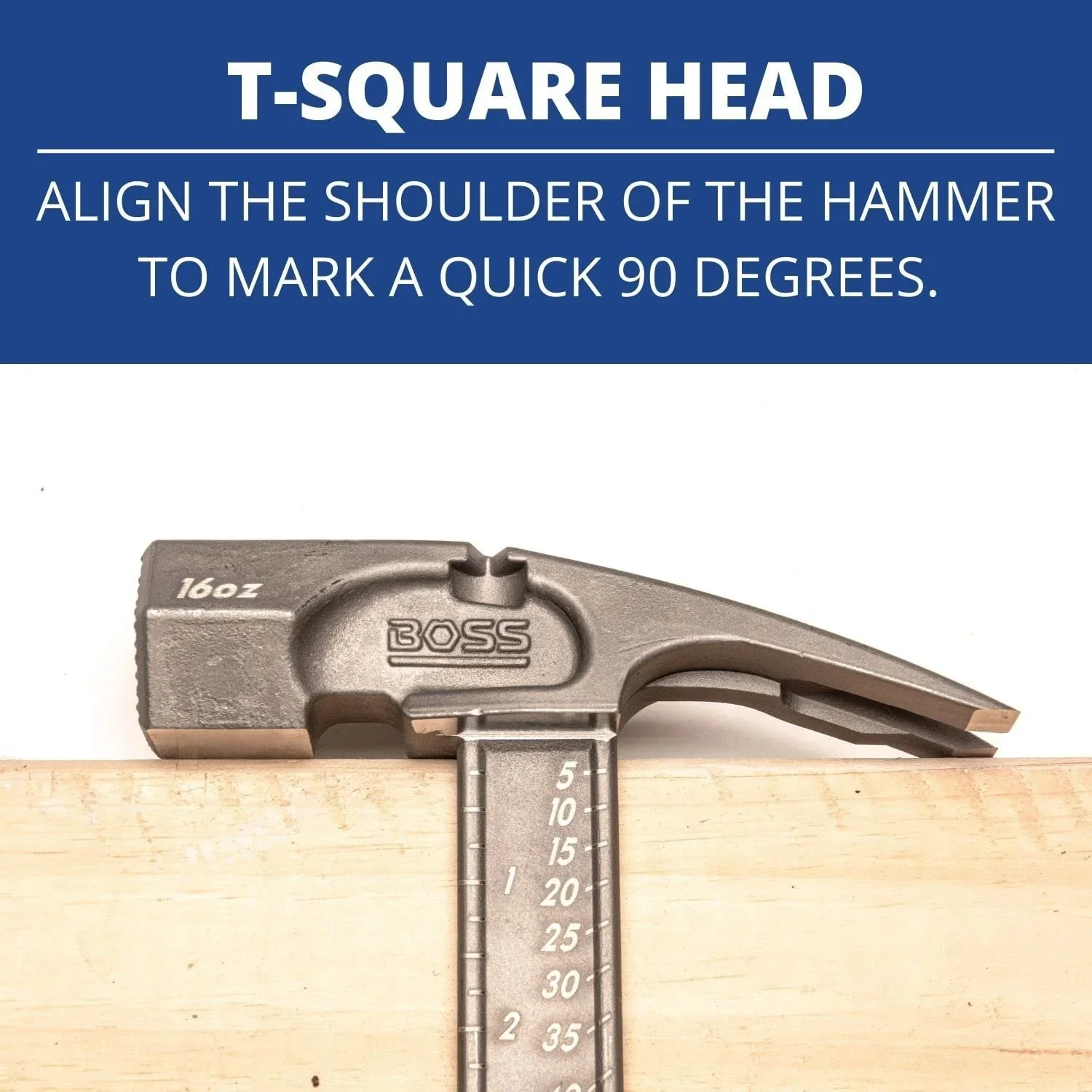 Boss Hammer BH14TIS 14 oz. Pro Series Smooth Face Full Titanium Hammer
