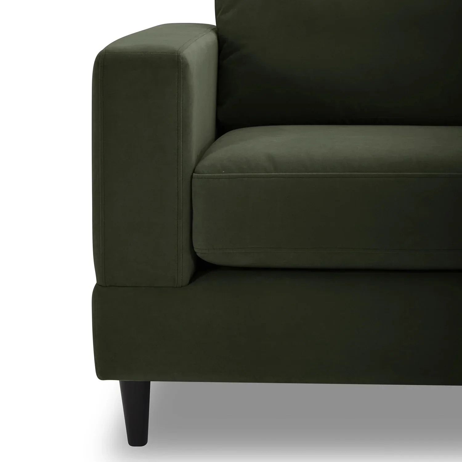 Better Homes & Gardens Springwood Wood Frame 83.46 Couch, Beige Velvet