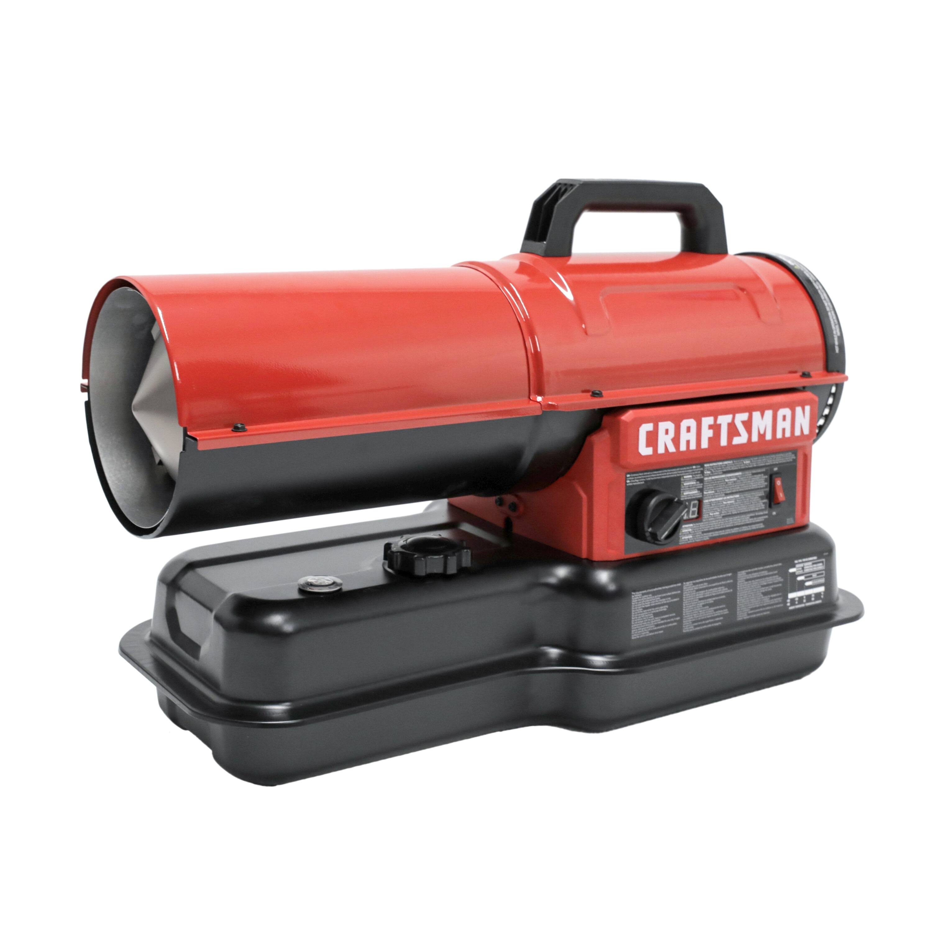 Craftsman 80,000 BTU Forced Air Kerosene DIESEL Construction Portable Heater in Red | CMXEHAO80FAK