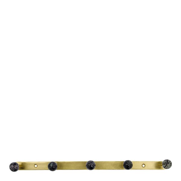 Ball knaggrekke 35x2x5 cm svart