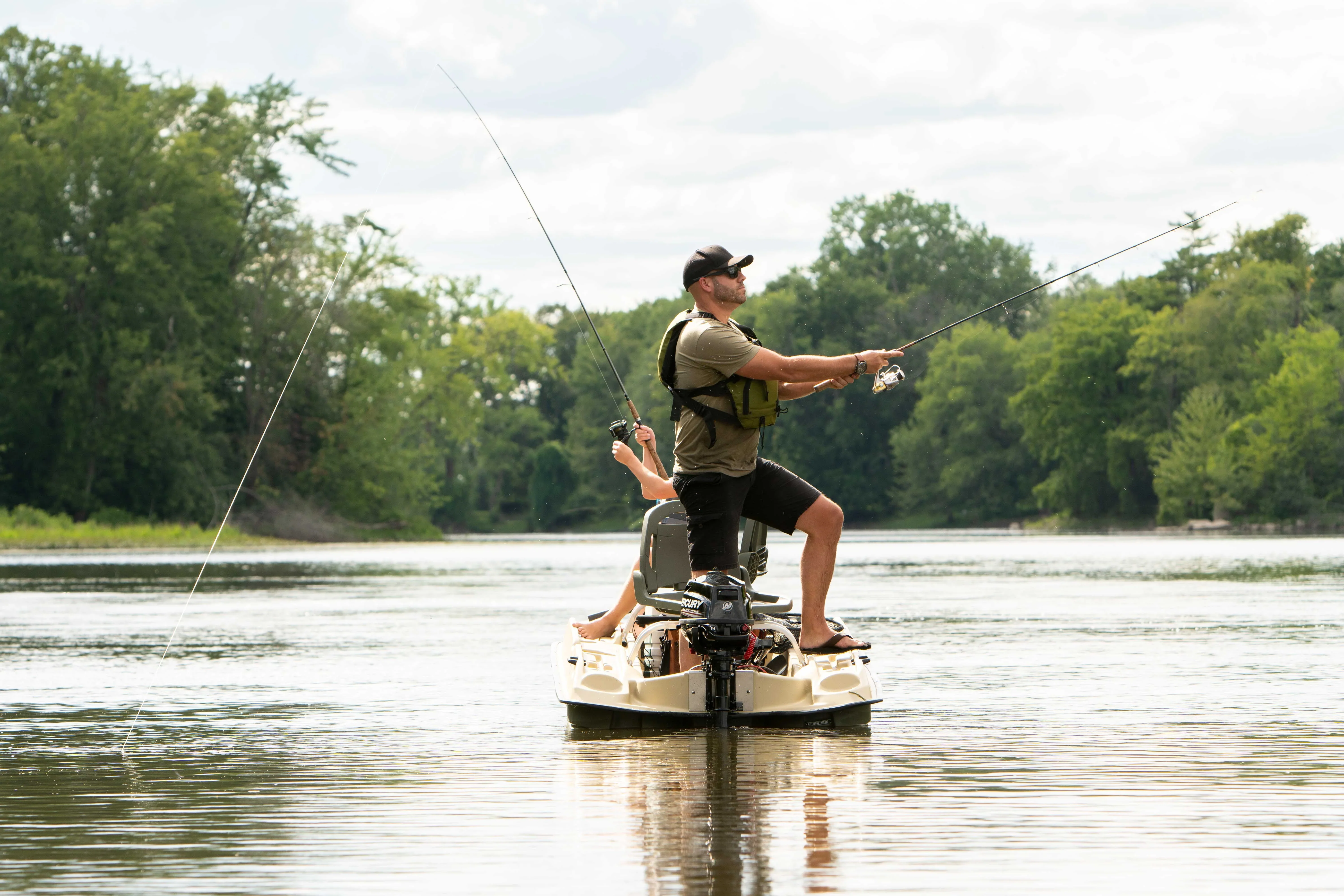 Pelican Bass Raider Boat - 2 person Fishing Boat - 10 ft