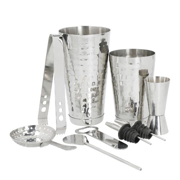 Bartendersett 8 deler sølv